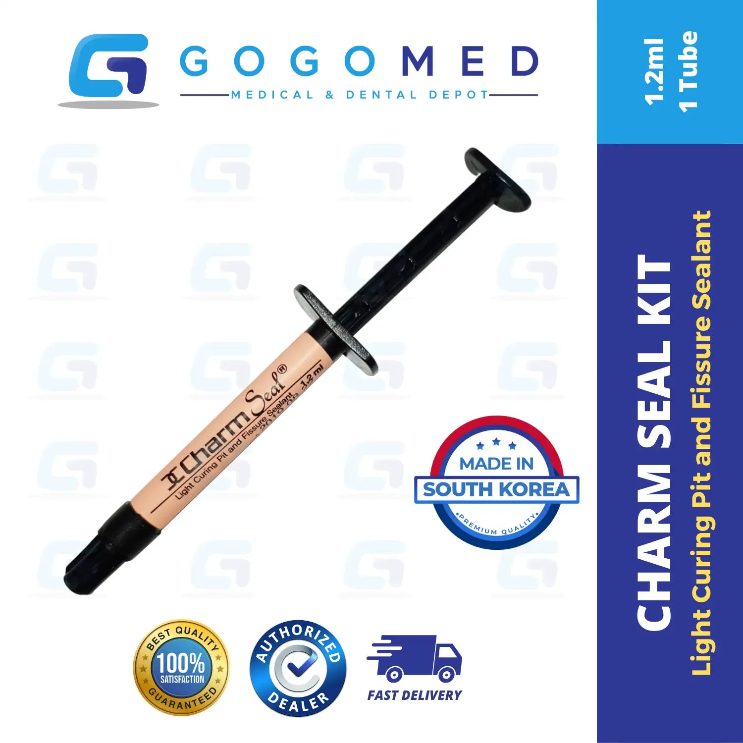 Charm Seal - Light Curing Pit and Fissure Sealant - 1.2ml per Tube