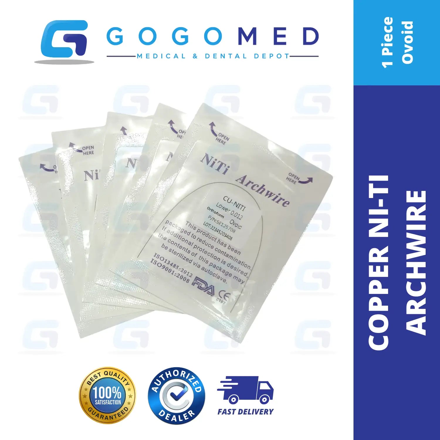 Copper NiTi Archwire Round Ovoid