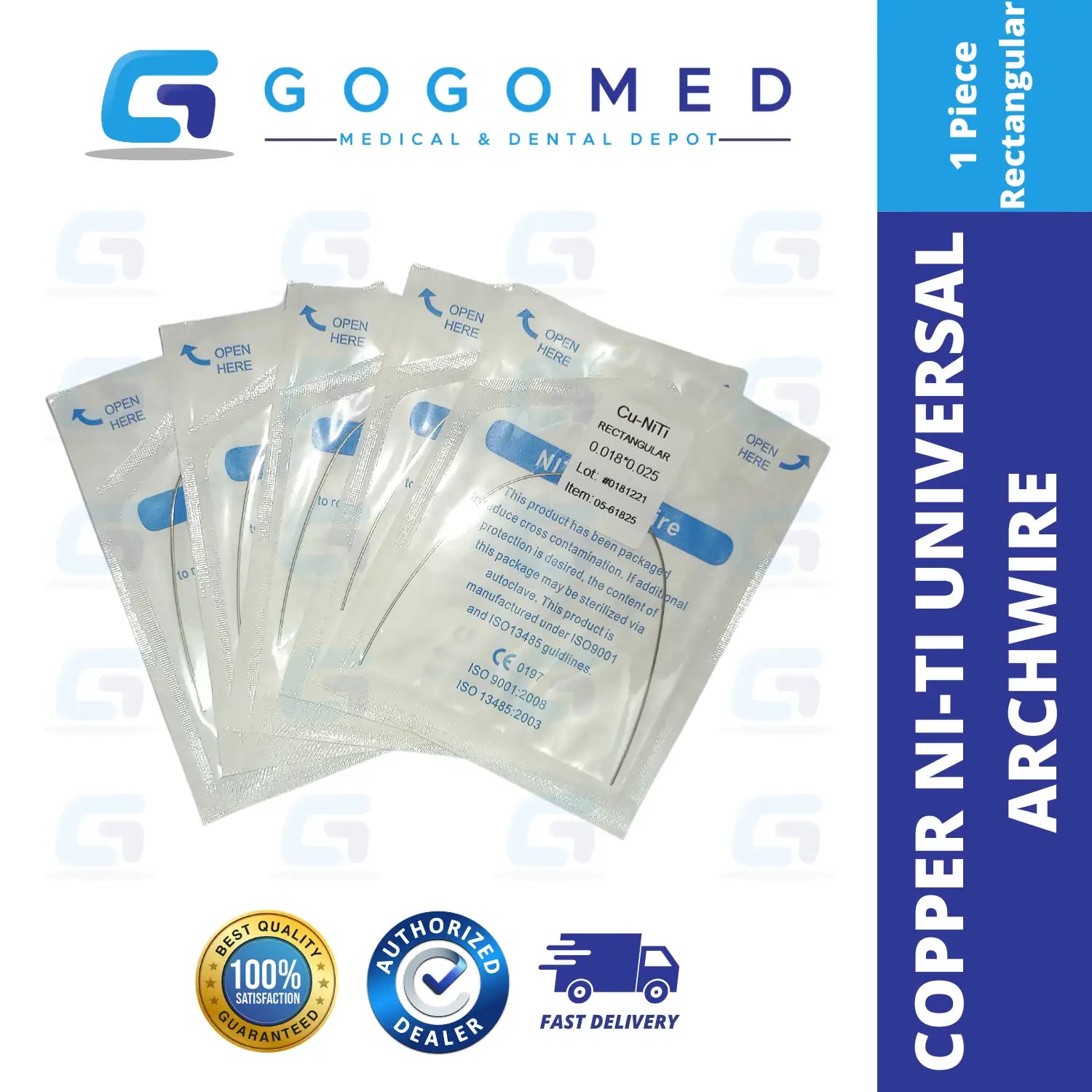 Copper NiTi Wire Rectangular (Universal)