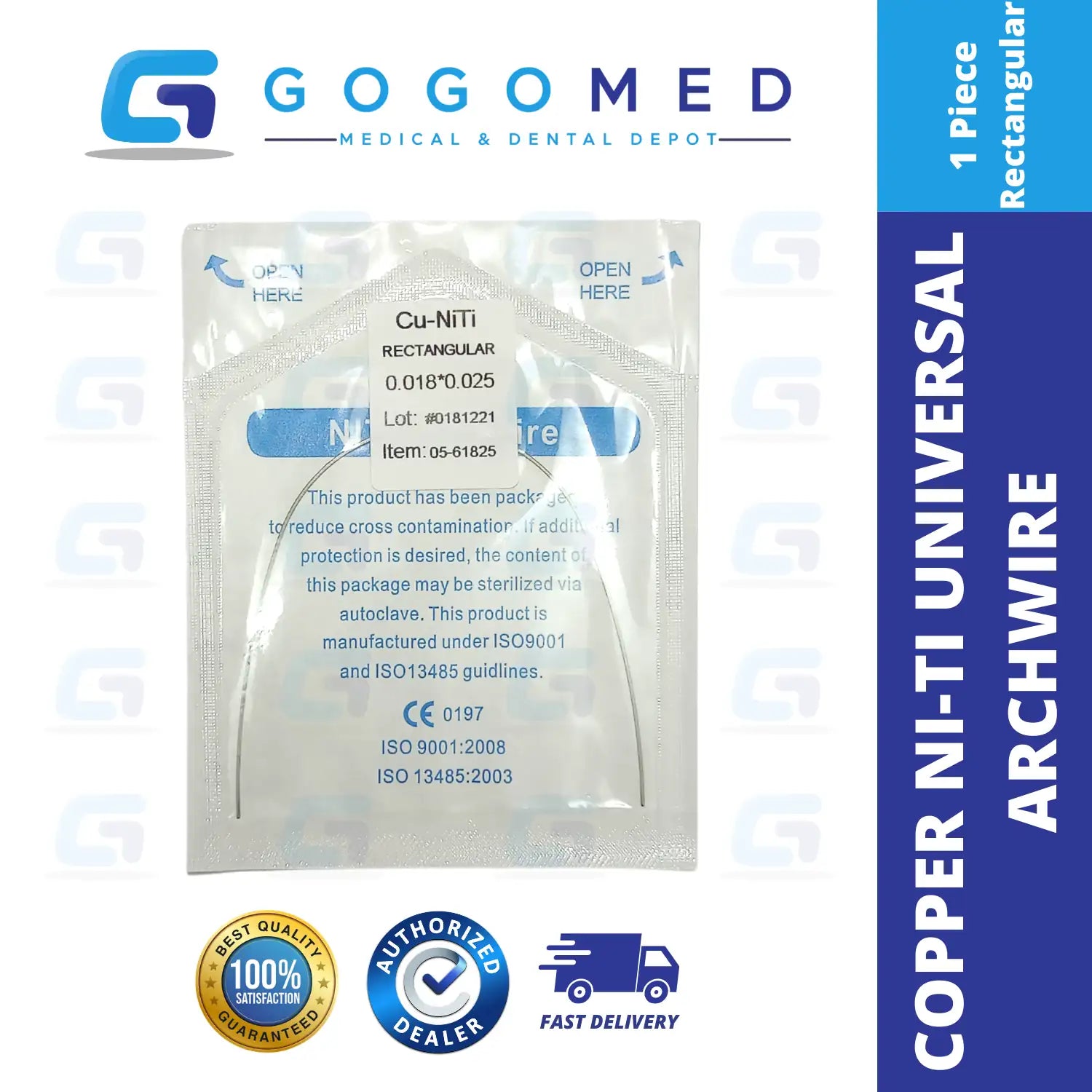 Copper NiTi Wire Rectangular (Universal)