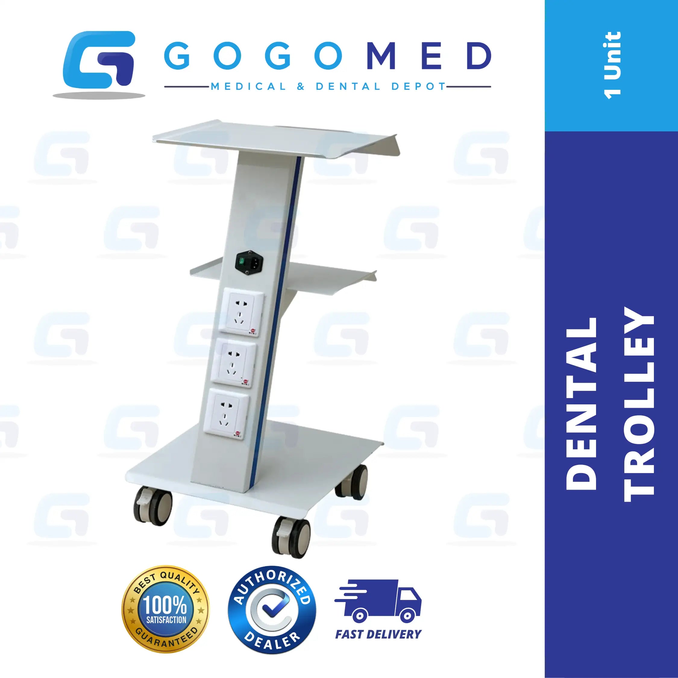 Dental Trolley 220v Power Outlet