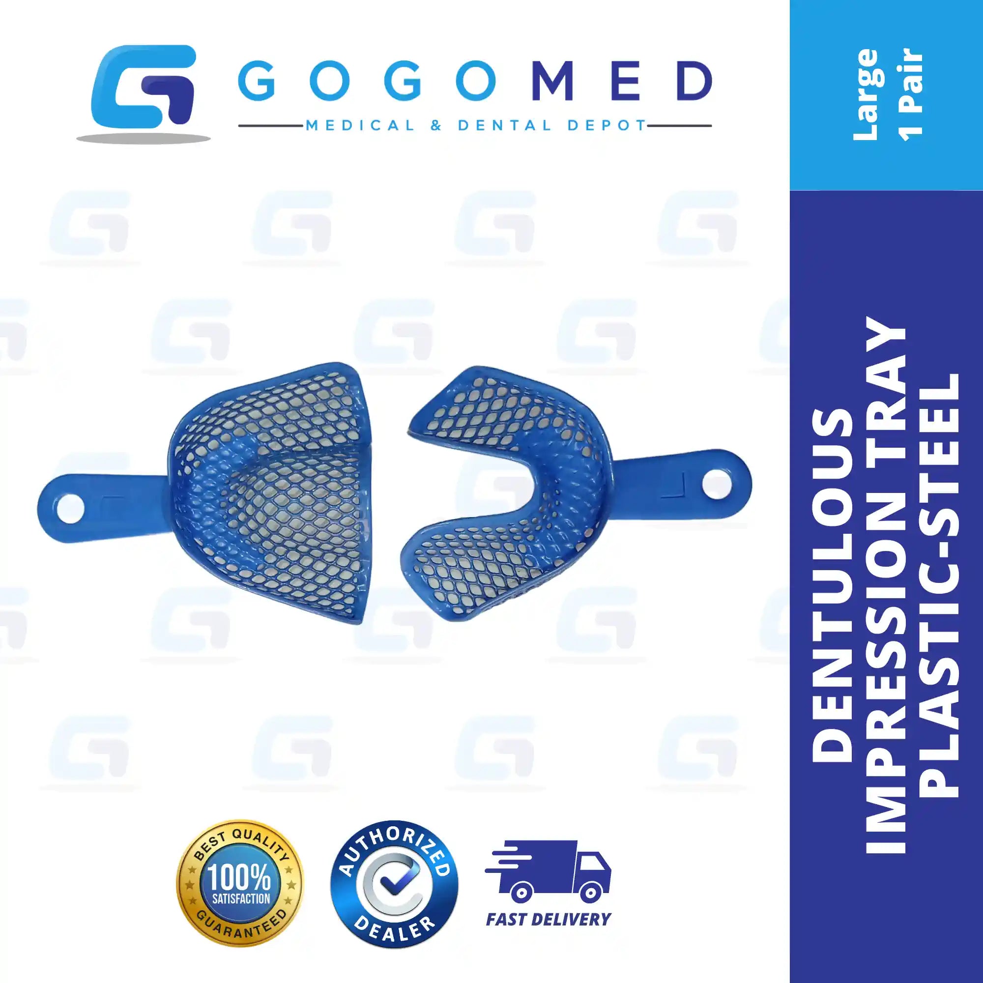 Dentulous Impression Tray Plastic-Steel