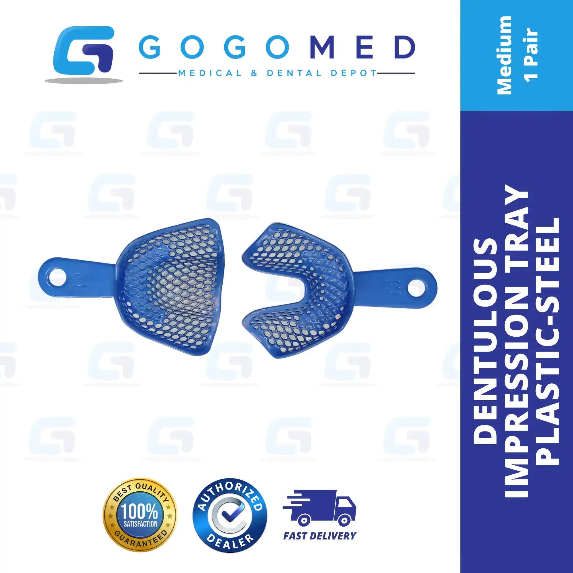 Dentulous Impression Tray Plastic-Steel