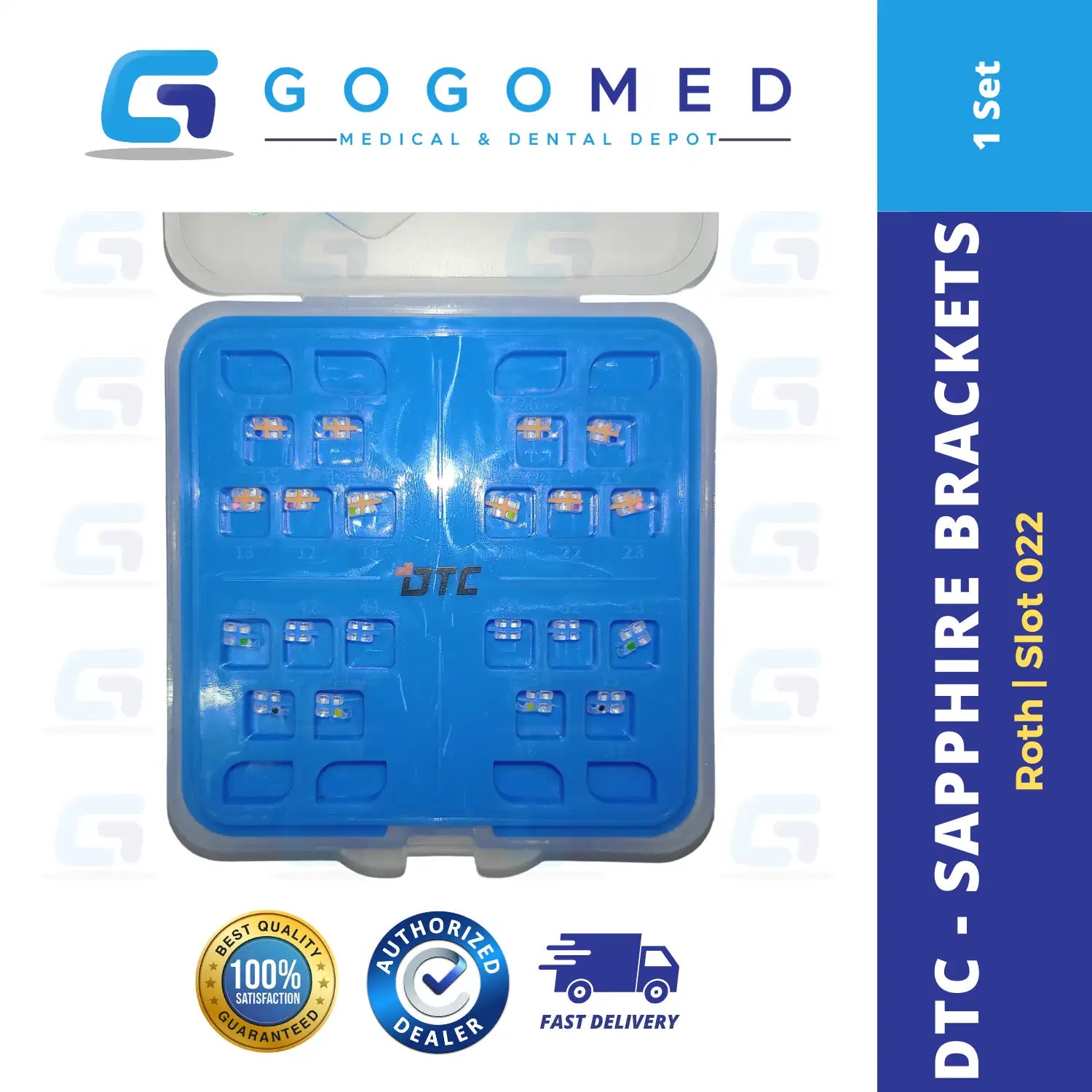Sapphire Brackets Roth Slot 022 DTC