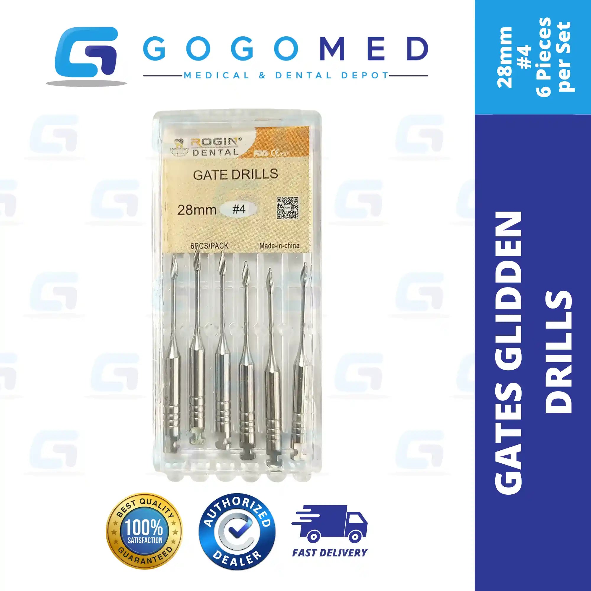 6 pcs Gates Glidden Drills