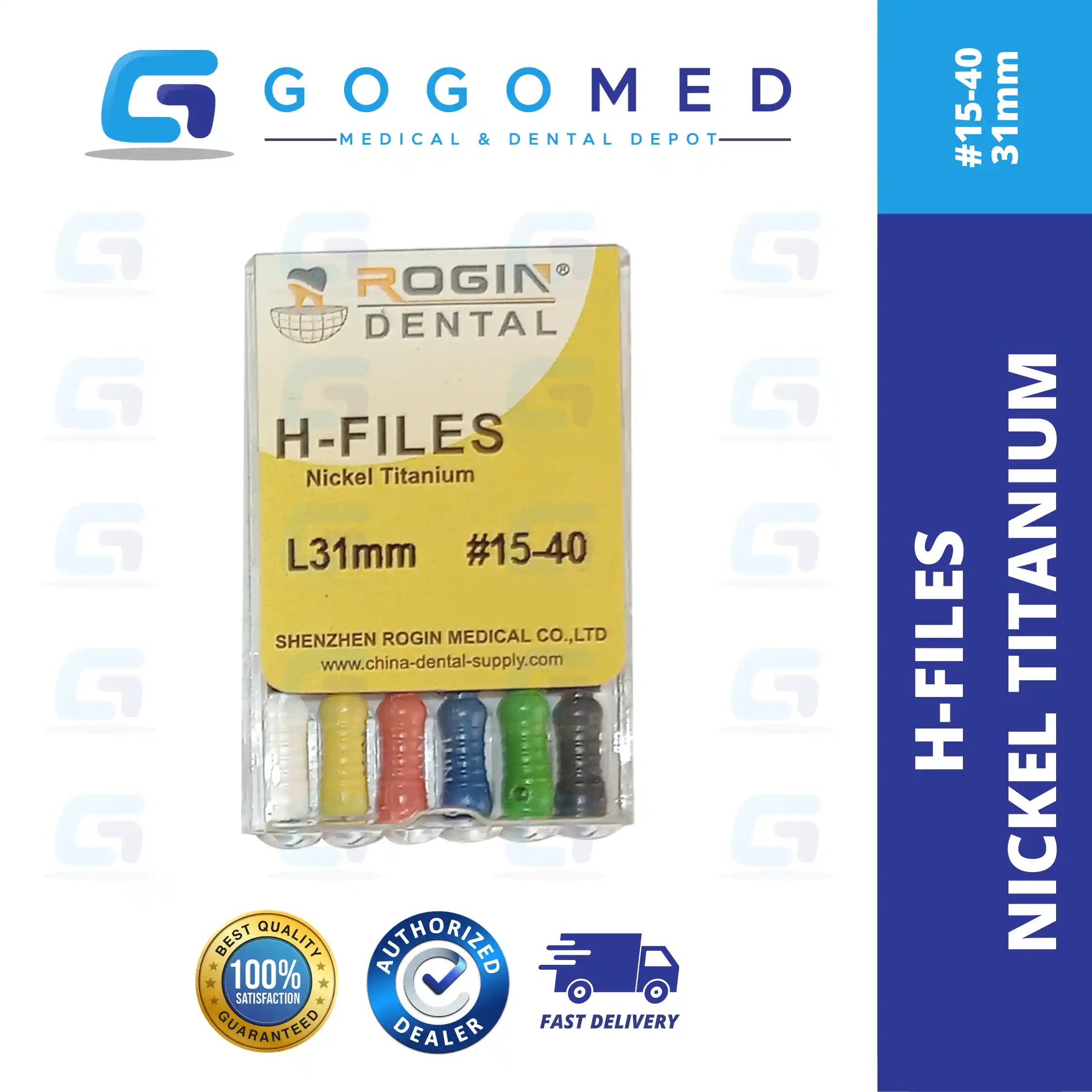 H FILE Nickel Titanium (NiTi) Hand Use