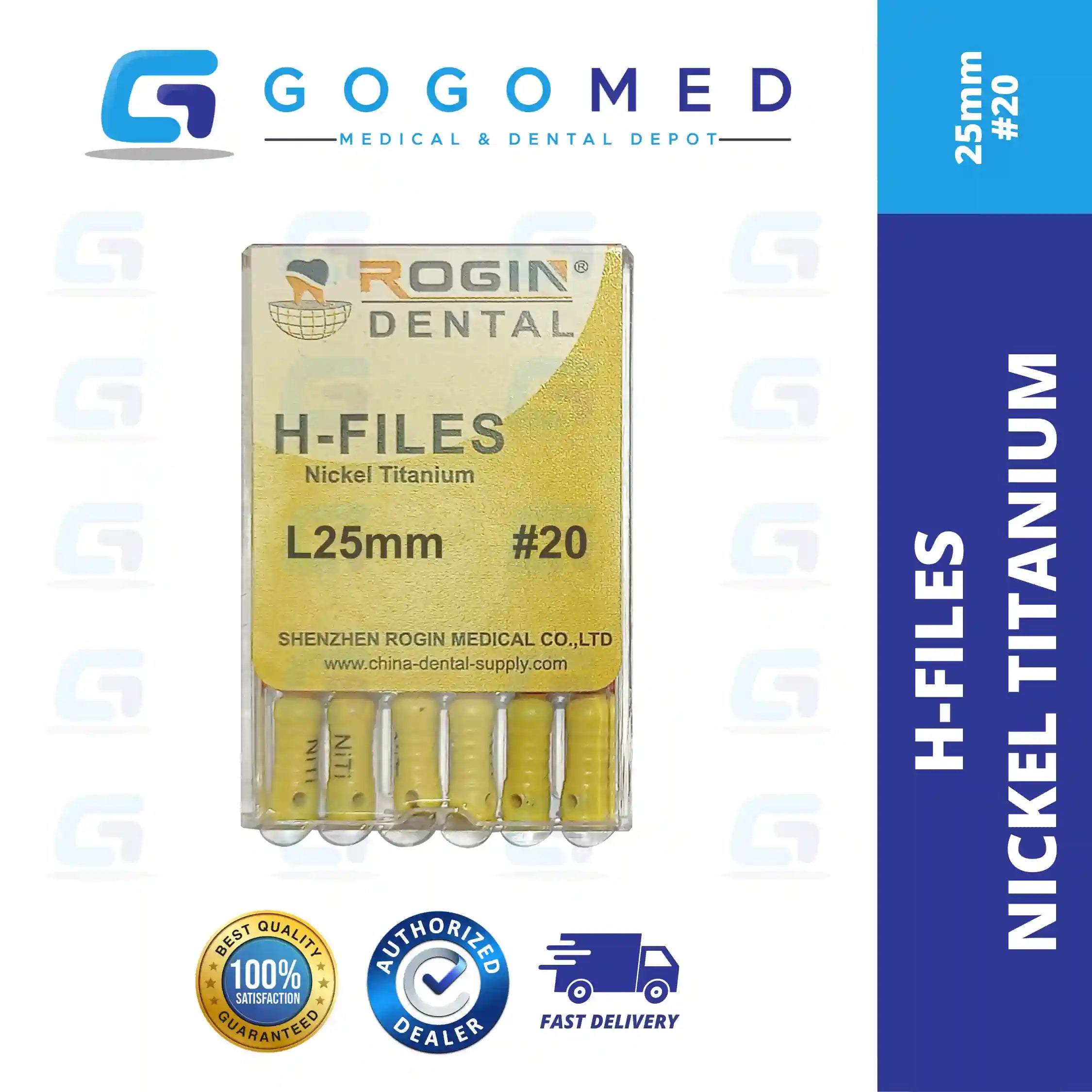 H FILE Nickel Titanium (NiTi) Hand Use