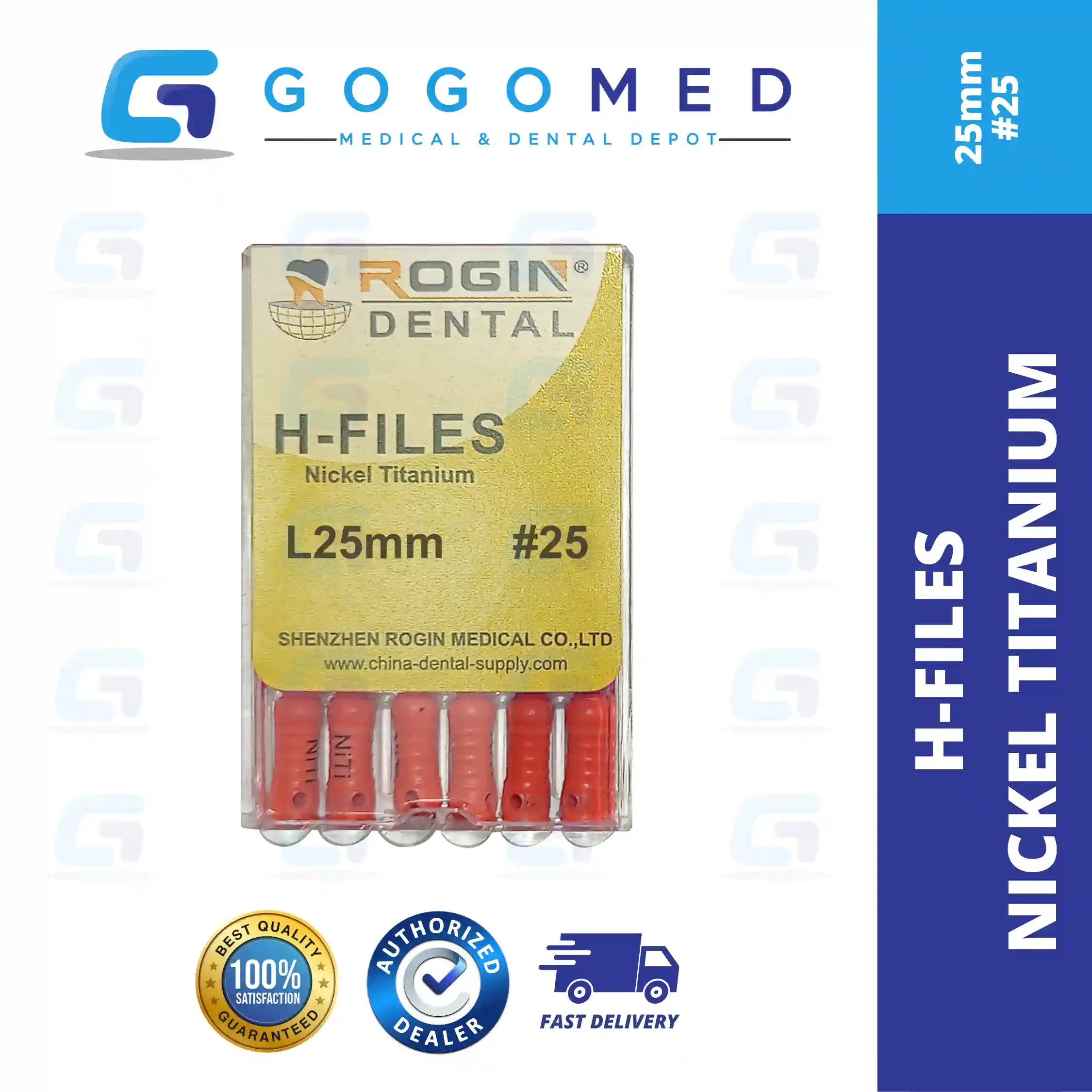 H FILE Nickel Titanium (NiTi) Hand Use