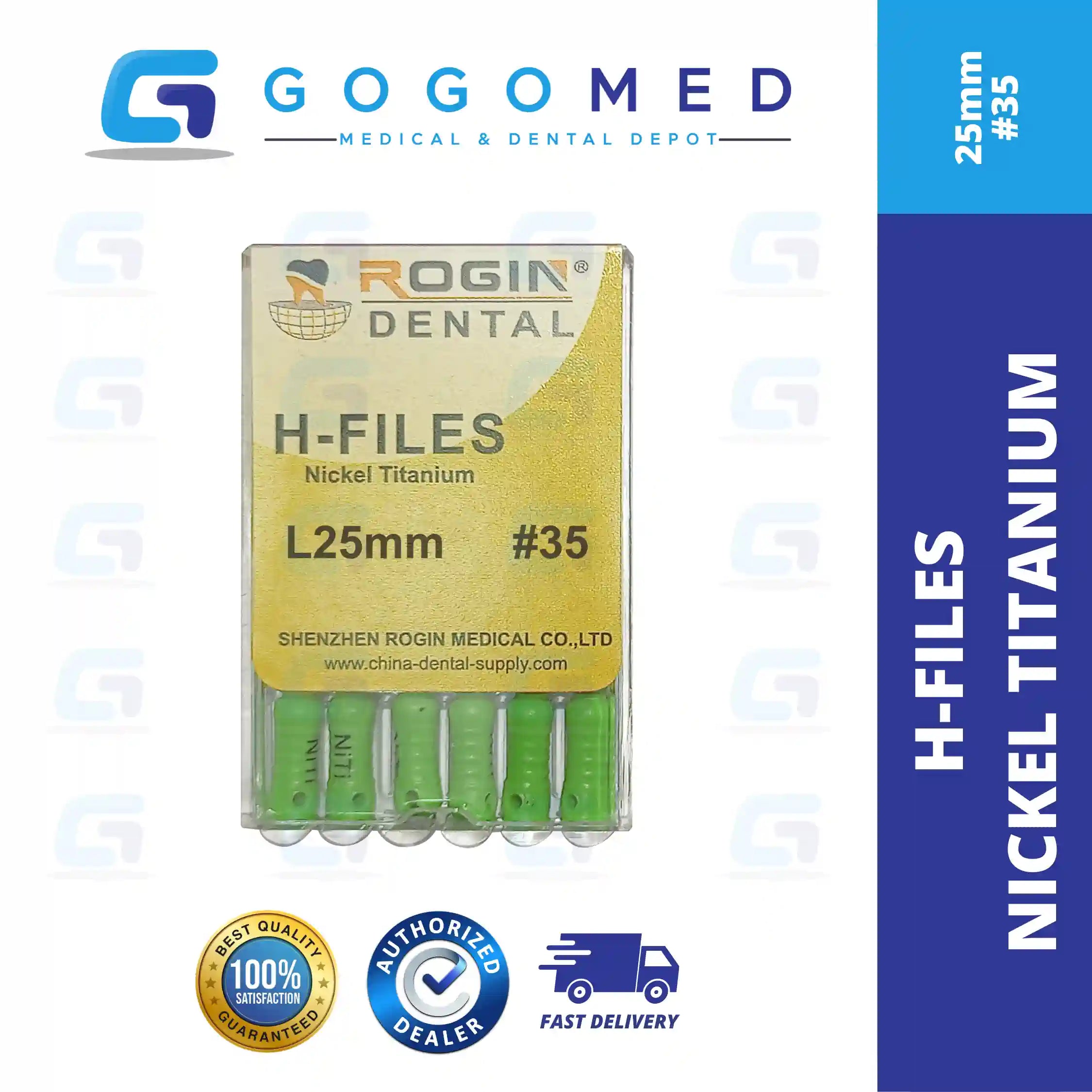 H FILE Nickel Titanium (NiTi) Hand Use