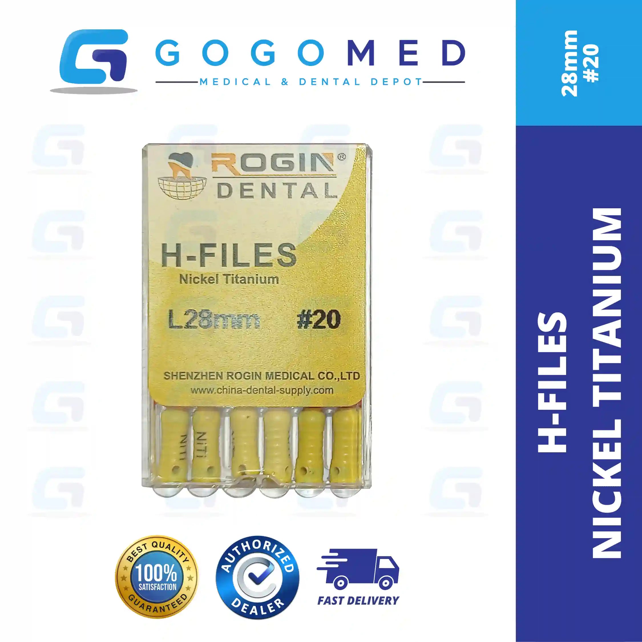 H FILE Nickel Titanium (NiTi) Hand Use