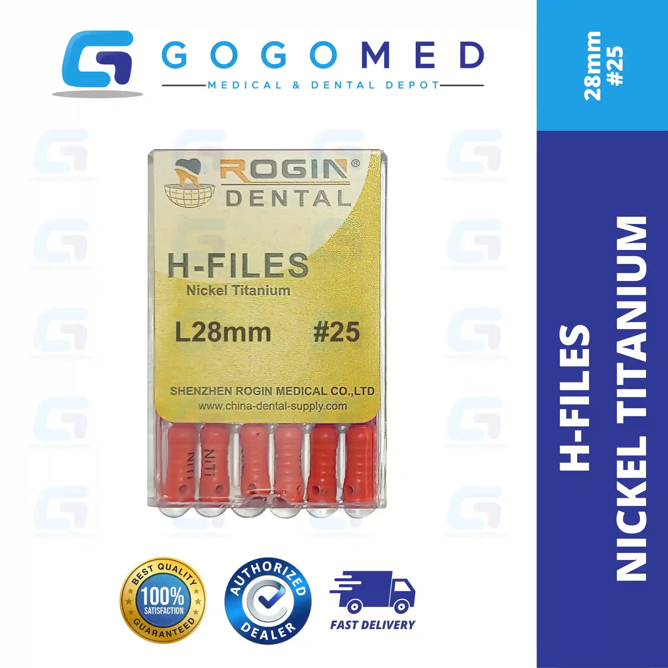 H FILE Nickel Titanium (NiTi) Hand Use