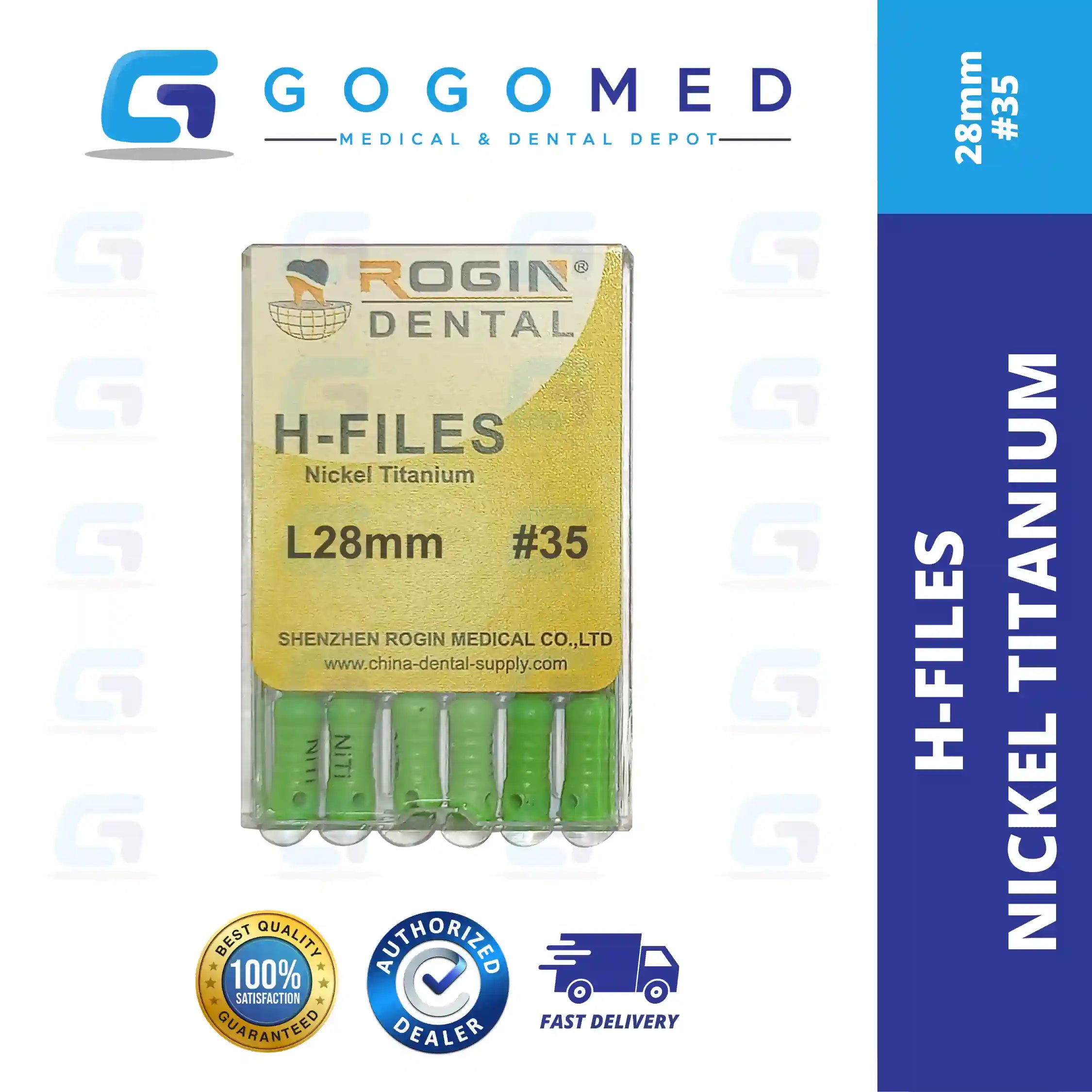 H FILE Nickel Titanium (NiTi) Hand Use