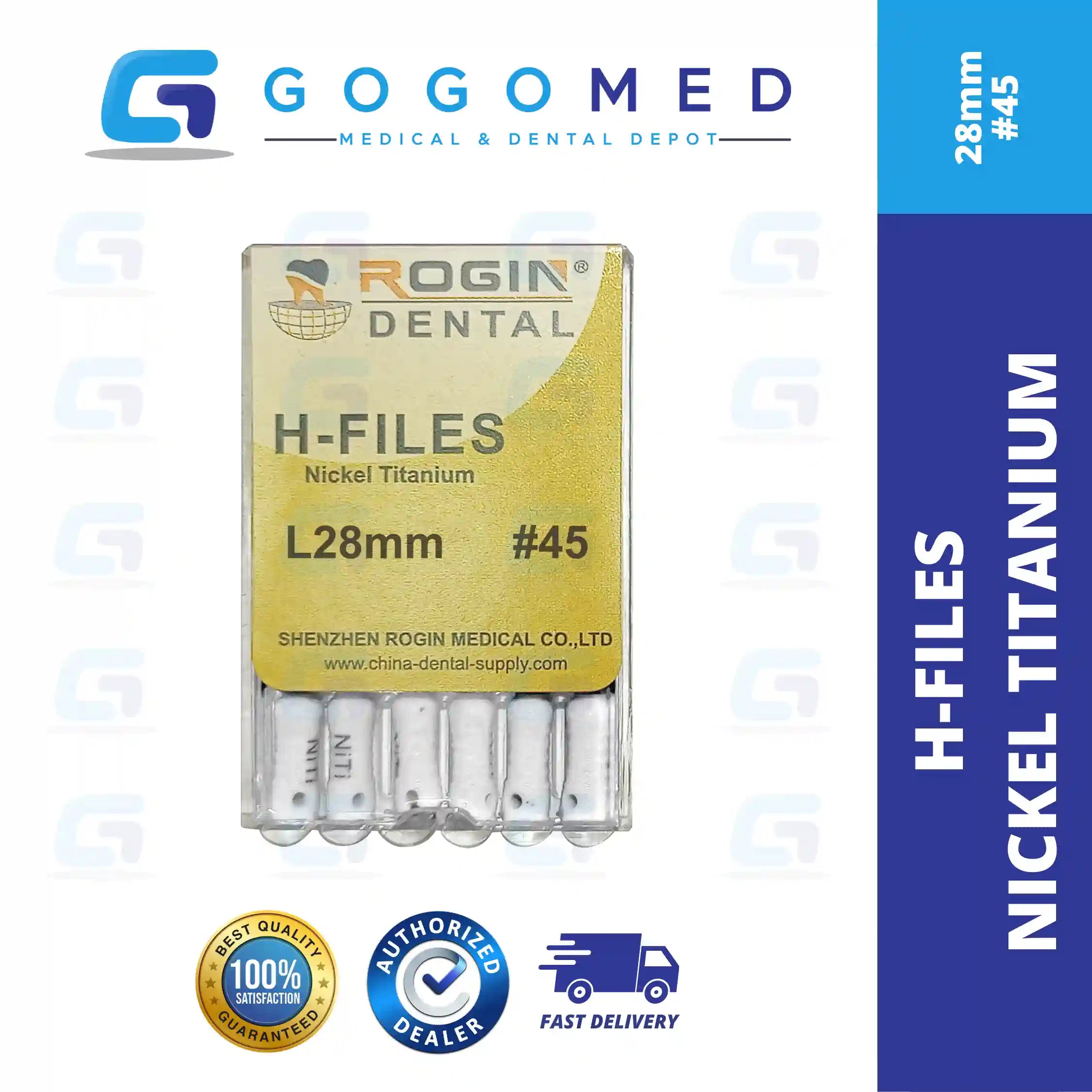 H FILE Nickel Titanium (NiTi) Hand Use