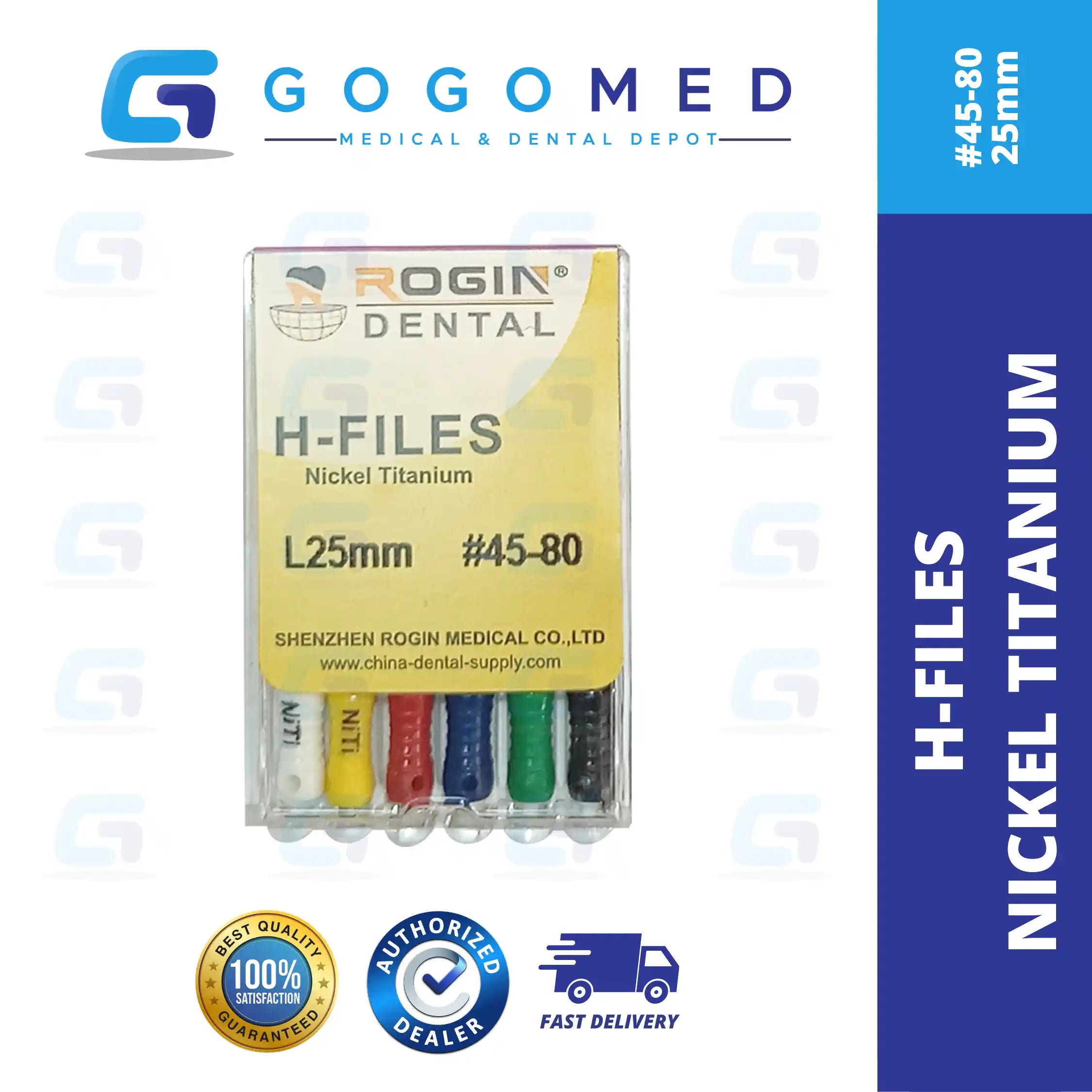 H FILE Nickel Titanium (NiTi) Hand Use