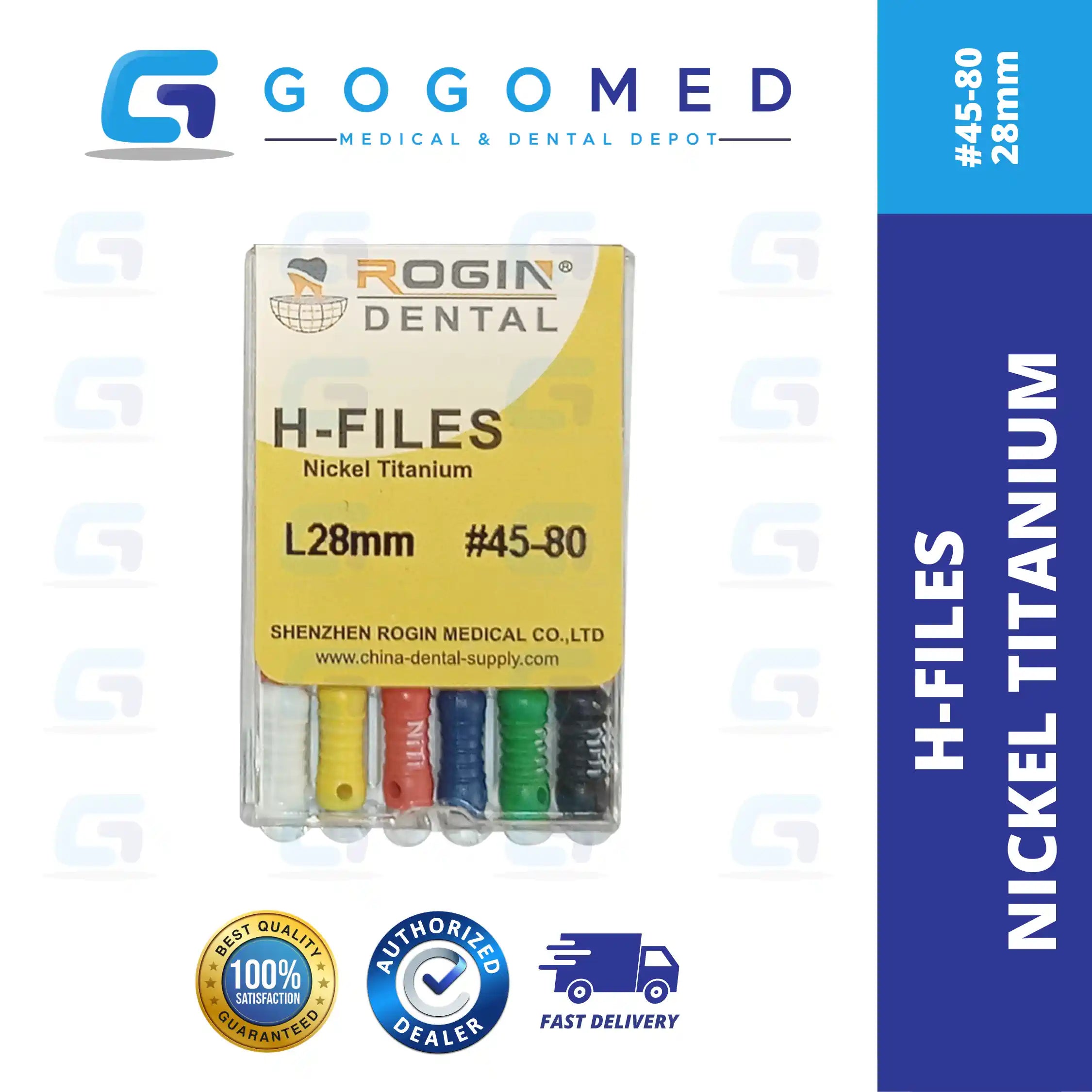 H FILE Nickel Titanium (NiTi) Hand Use