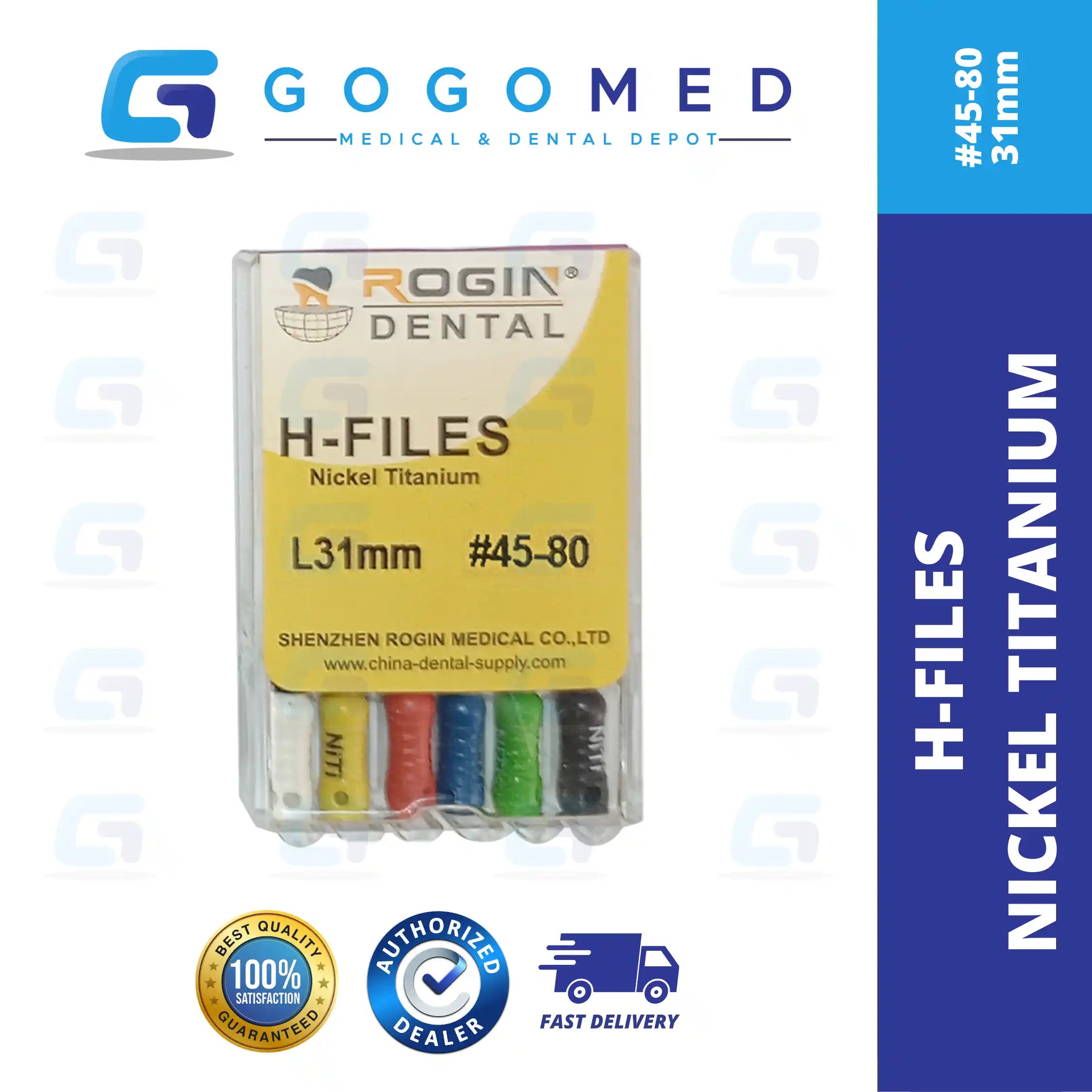 H FILE Nickel Titanium (NiTi) Hand Use