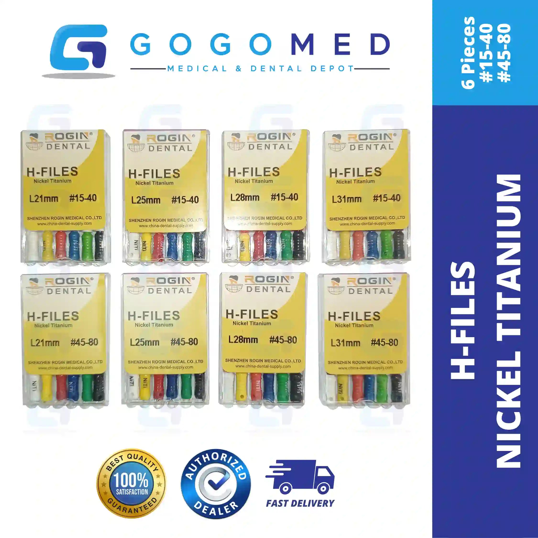 H FILE Nickel Titanium (NiTi) Hand Use