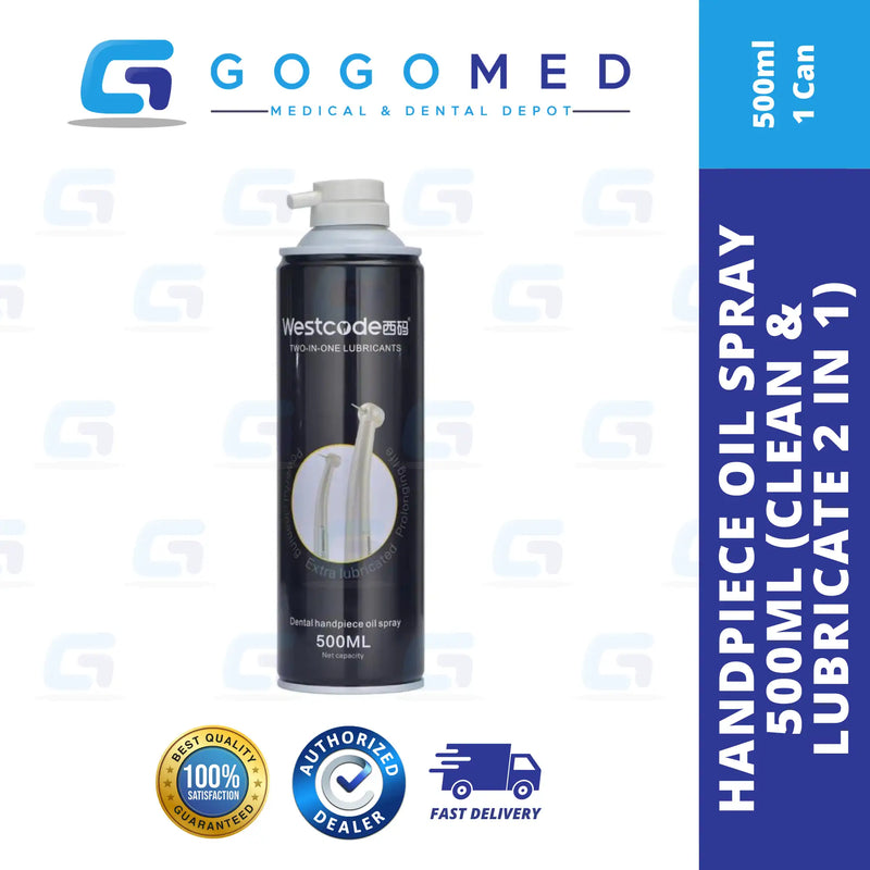 Handpiece Oil Spray 500ml - Westcode (Clean & Lubricate 2 in 1)