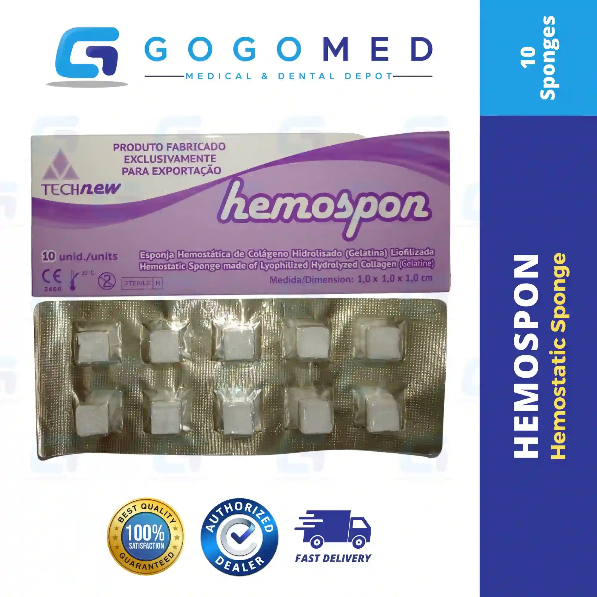 Hemostatic Sponge - Hemospon