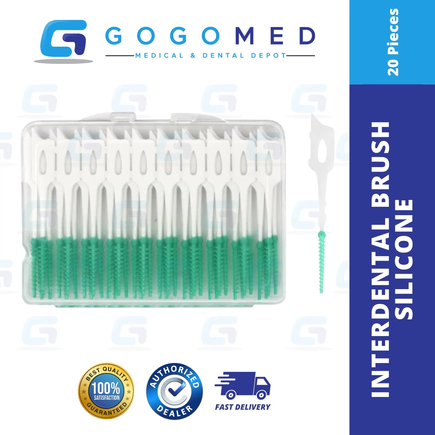 Interdental Brush Silicone 20s