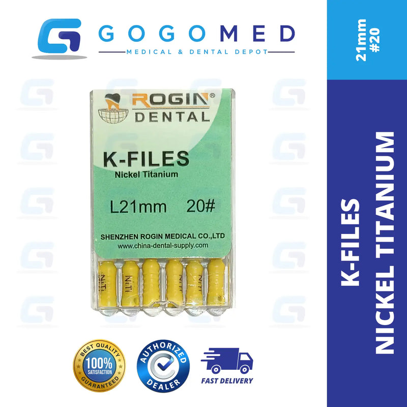 K FILE Nickel Titanium (NiTi) Hand Use