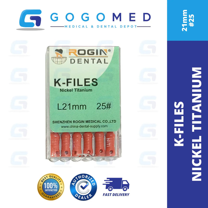 K FILE Nickel Titanium (NiTi) Hand Use