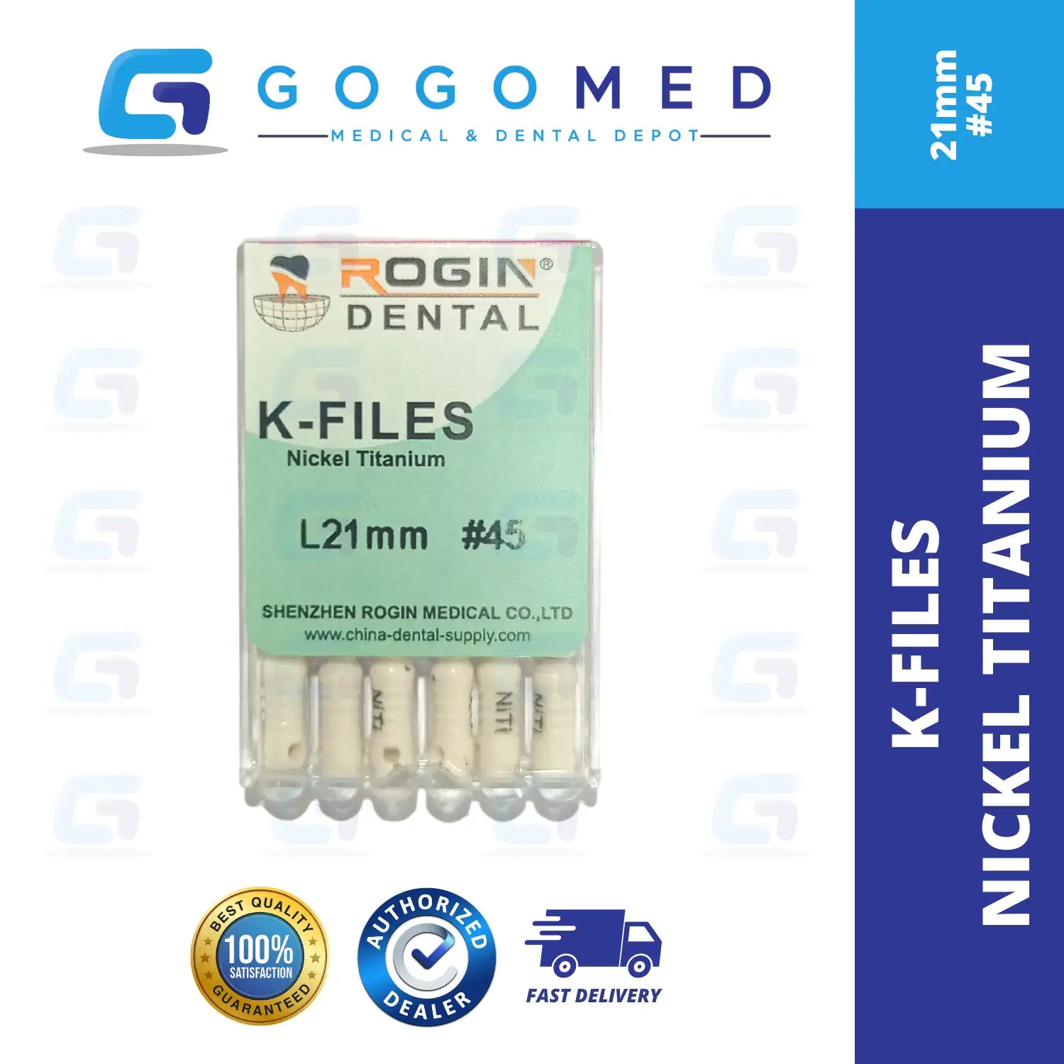 K FILE Nickel Titanium (NiTi) Hand Use