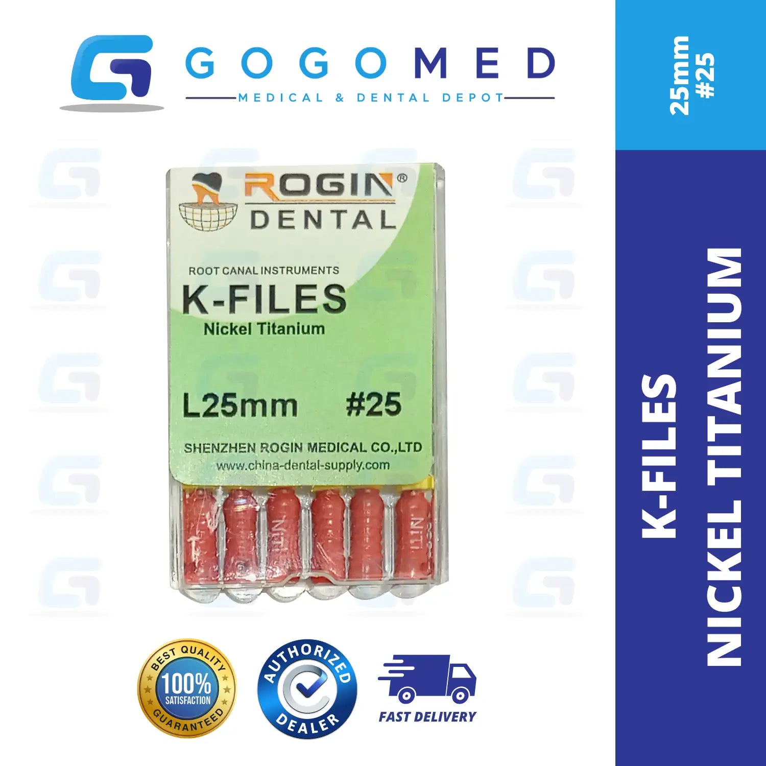 K FILE Nickel Titanium (NiTi) Hand Use