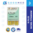 K FILE Nickel Titanium (NiTi) Hand Use