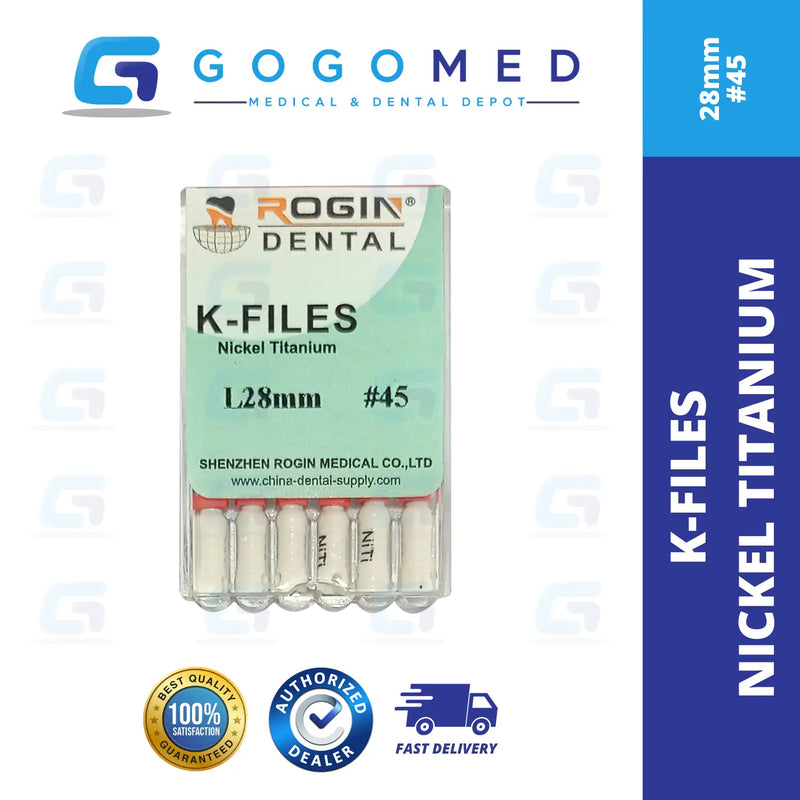 K FILE Nickel Titanium (NiTi) Hand Use