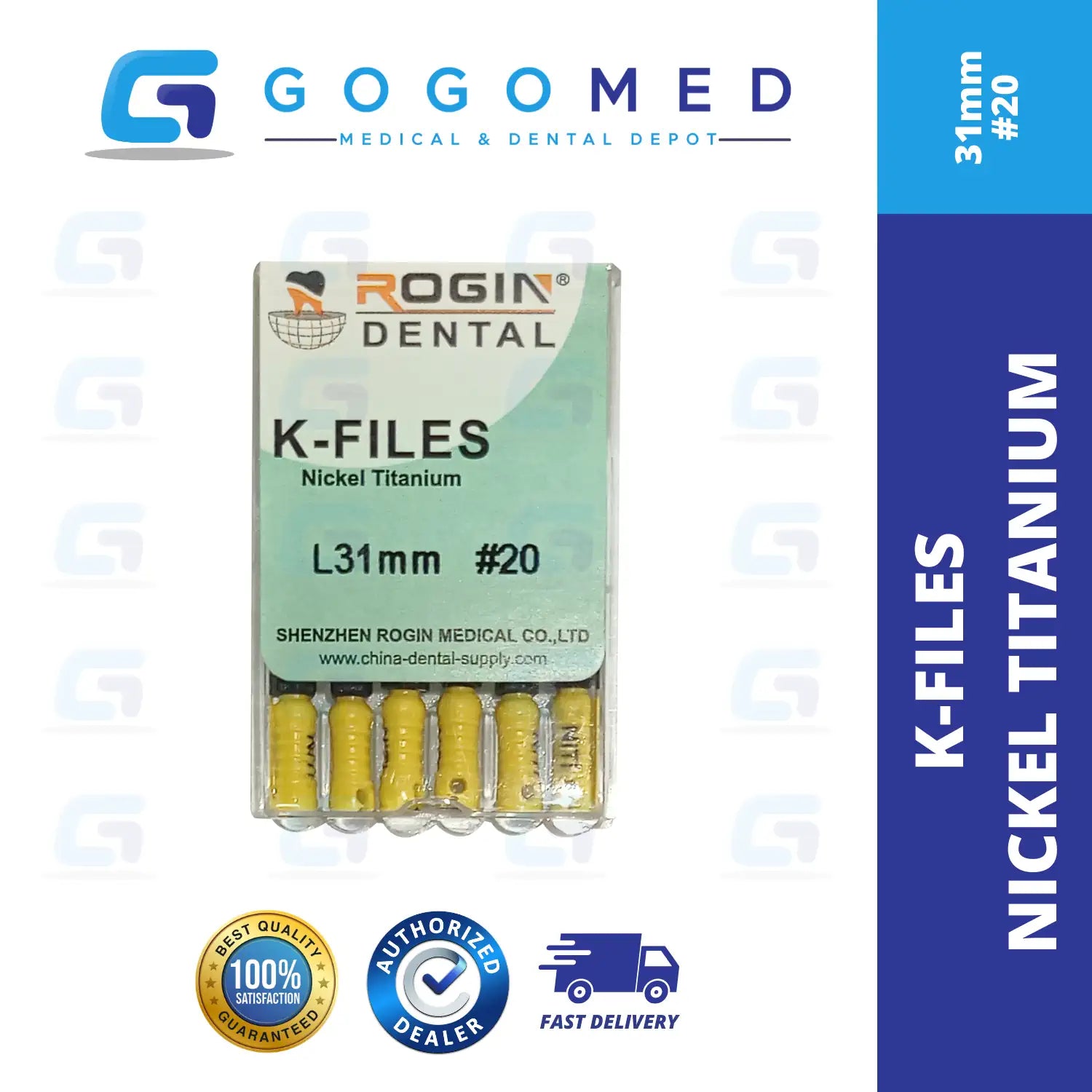 K FILE Nickel Titanium (NiTi) Hand Use