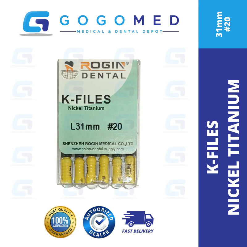 K FILE Nickel Titanium (NiTi) Hand Use