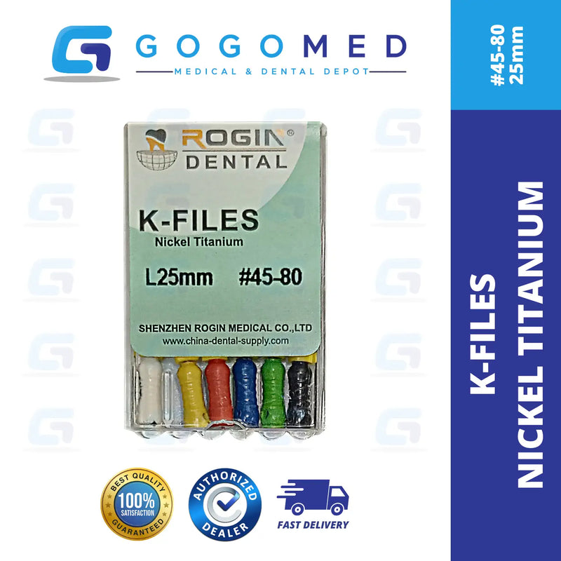 K FILE Nickel Titanium (NiTi) Hand Use