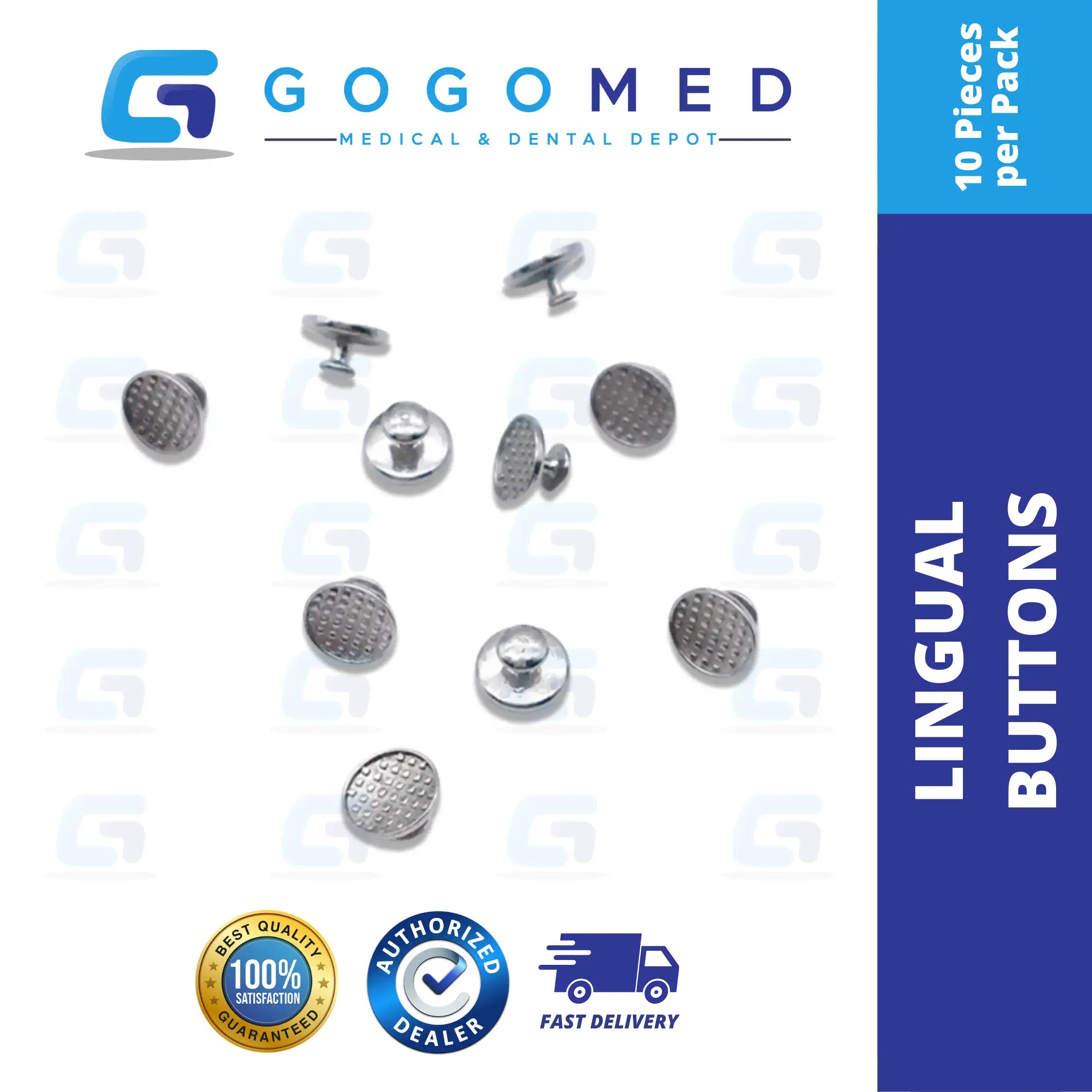 Lingual Button 10 pcs
