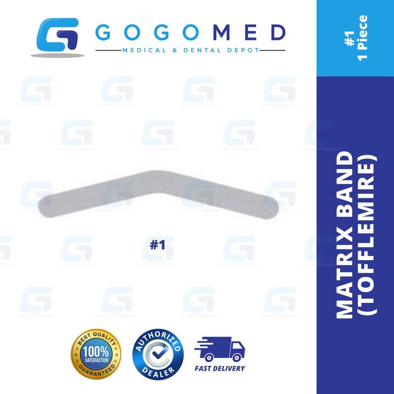 Easyinsmile Dental Pro Matrix Bands – Curved Pre-formed, 50pcs, For Tofflemire