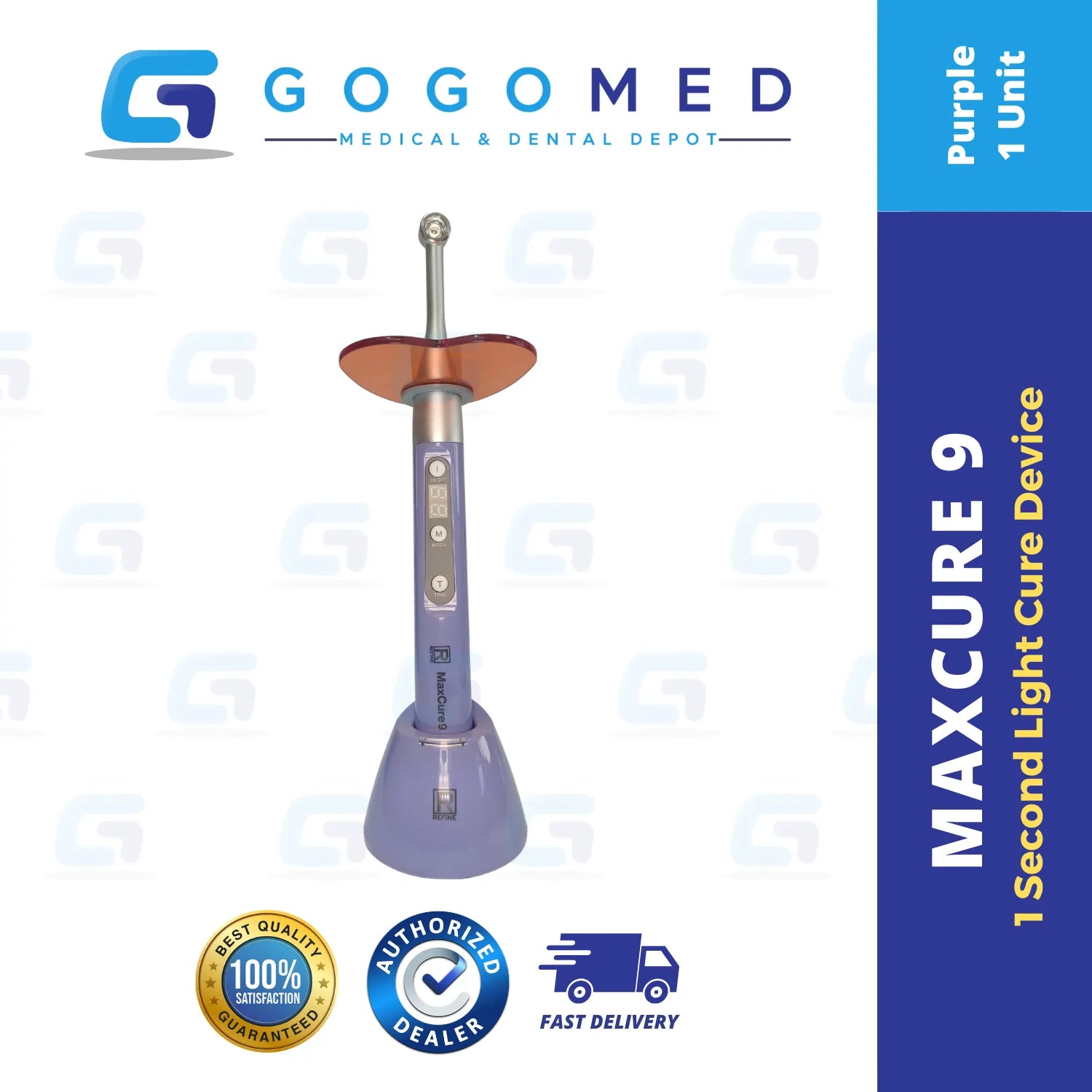 Max Cure 9 - 1 Second Light Cure 2600 mAh Battery