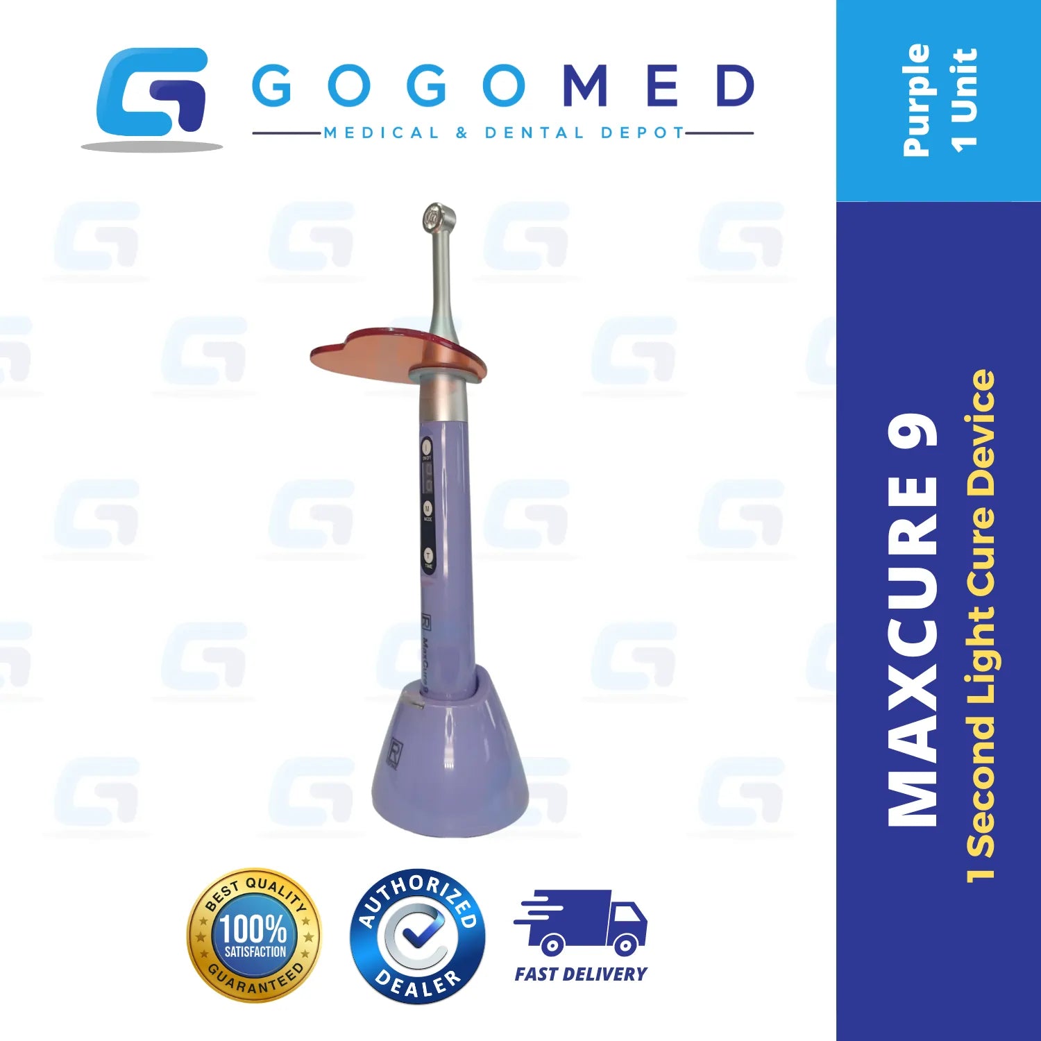 Max Cure 9 - 1 Second Light Cure 2600 mAh Battery