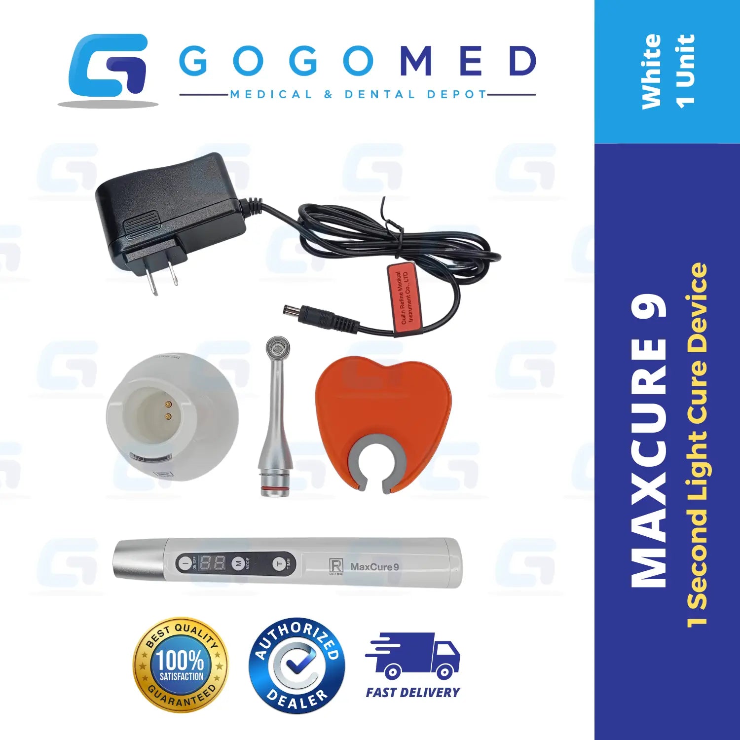 Max Cure 9 - 1 Second Light Cure 2600 mAh Battery