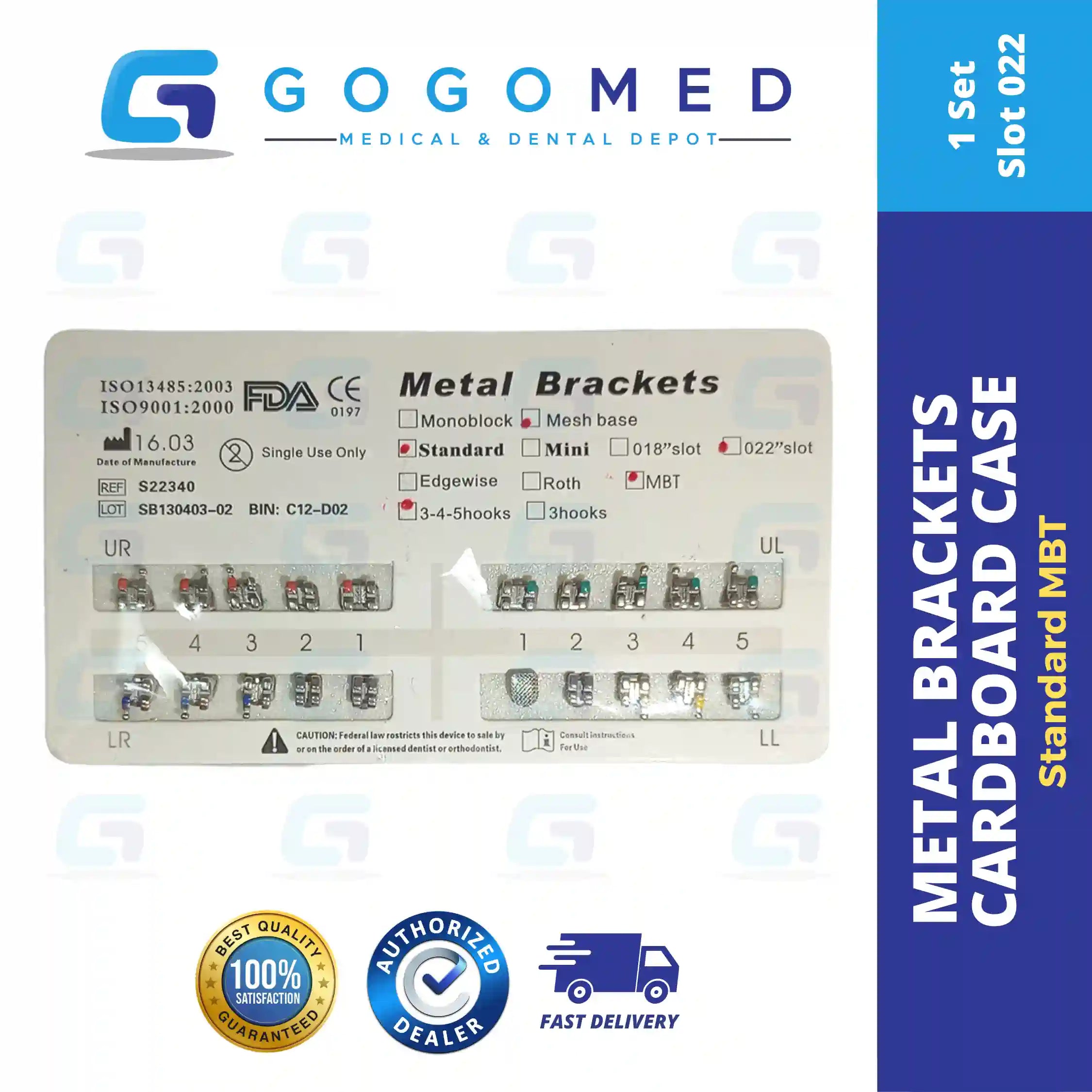 Metallic Bracket Roth (Cardboard Case)