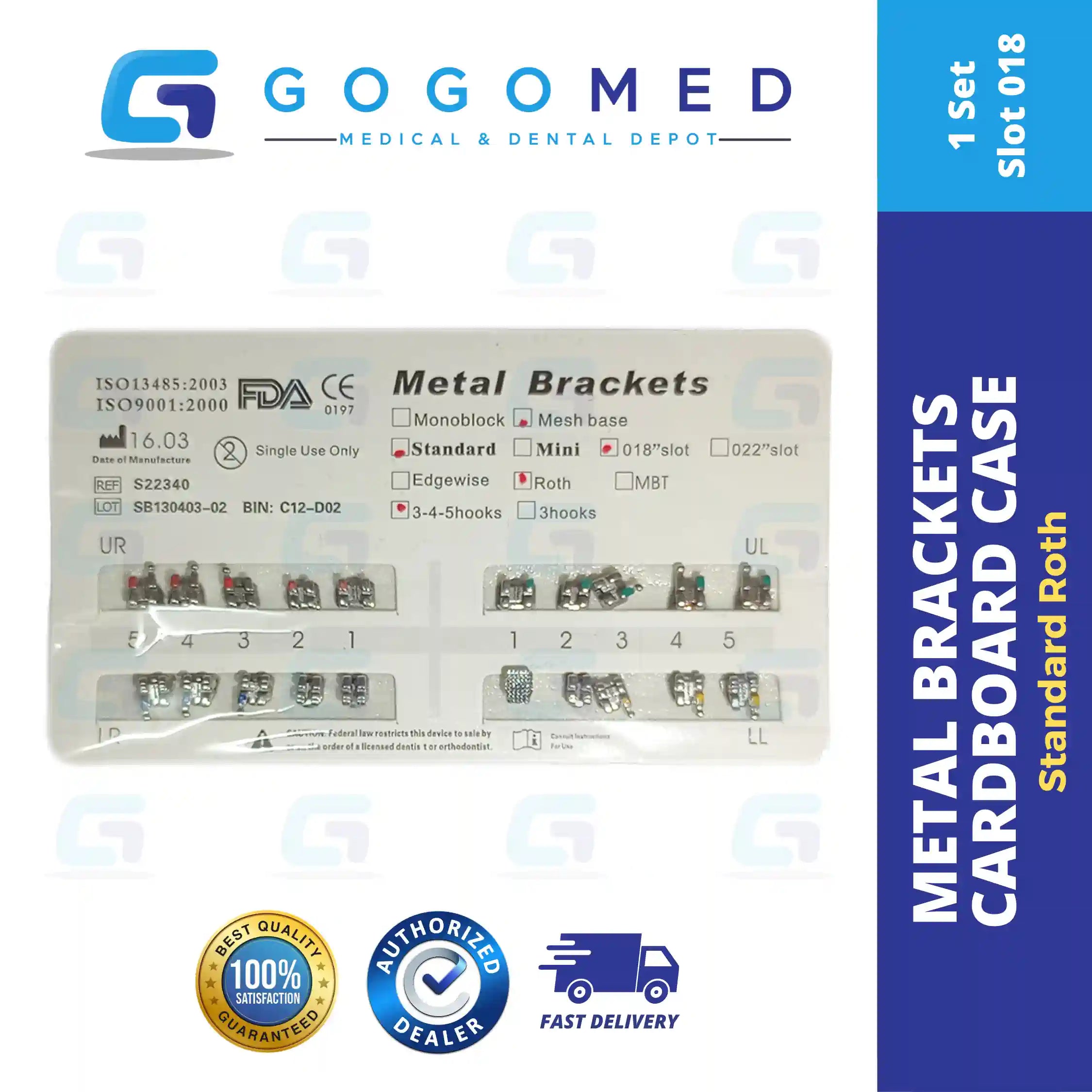 Metallic Bracket Roth (Cardboard Case)