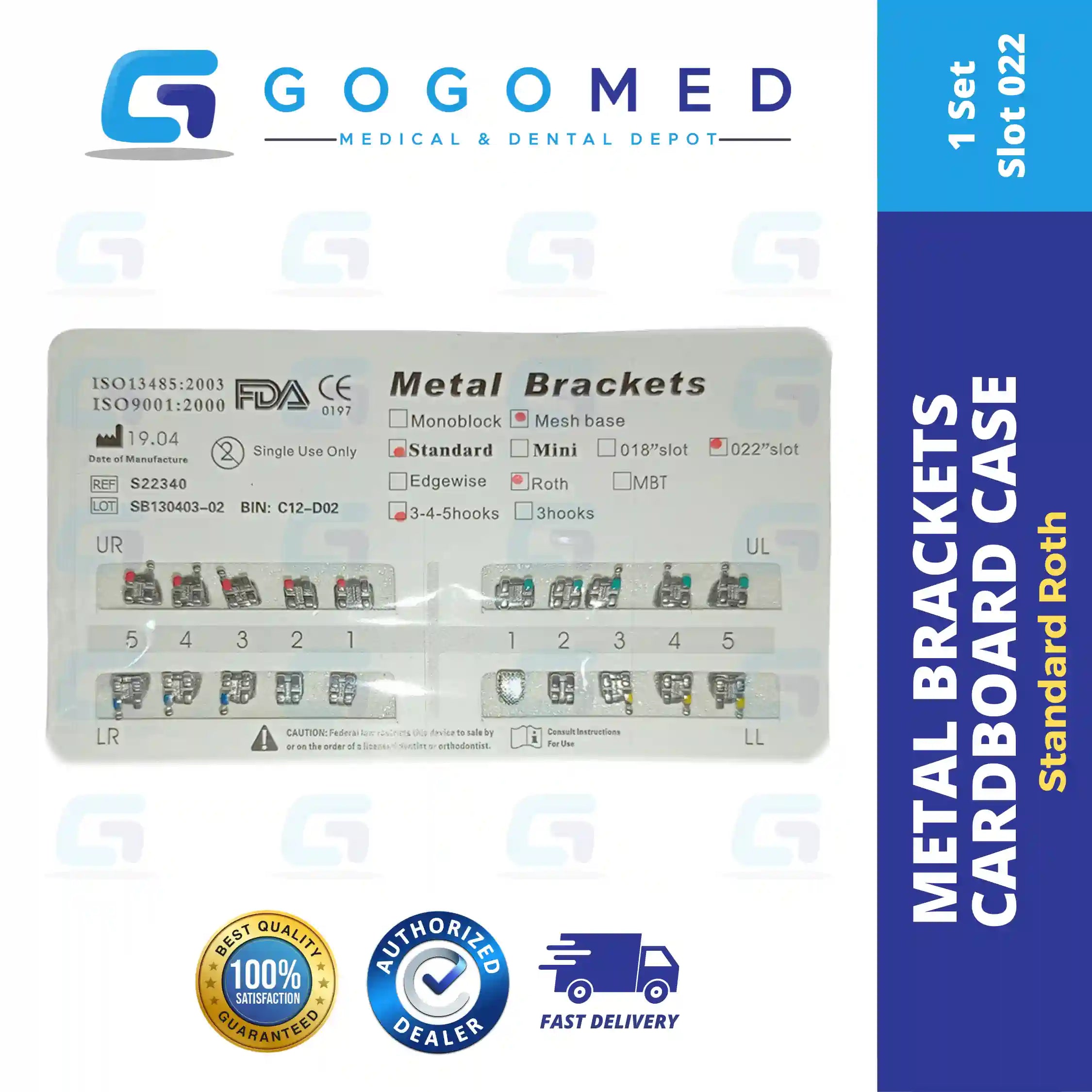 Metallic Bracket Roth (Cardboard Case)