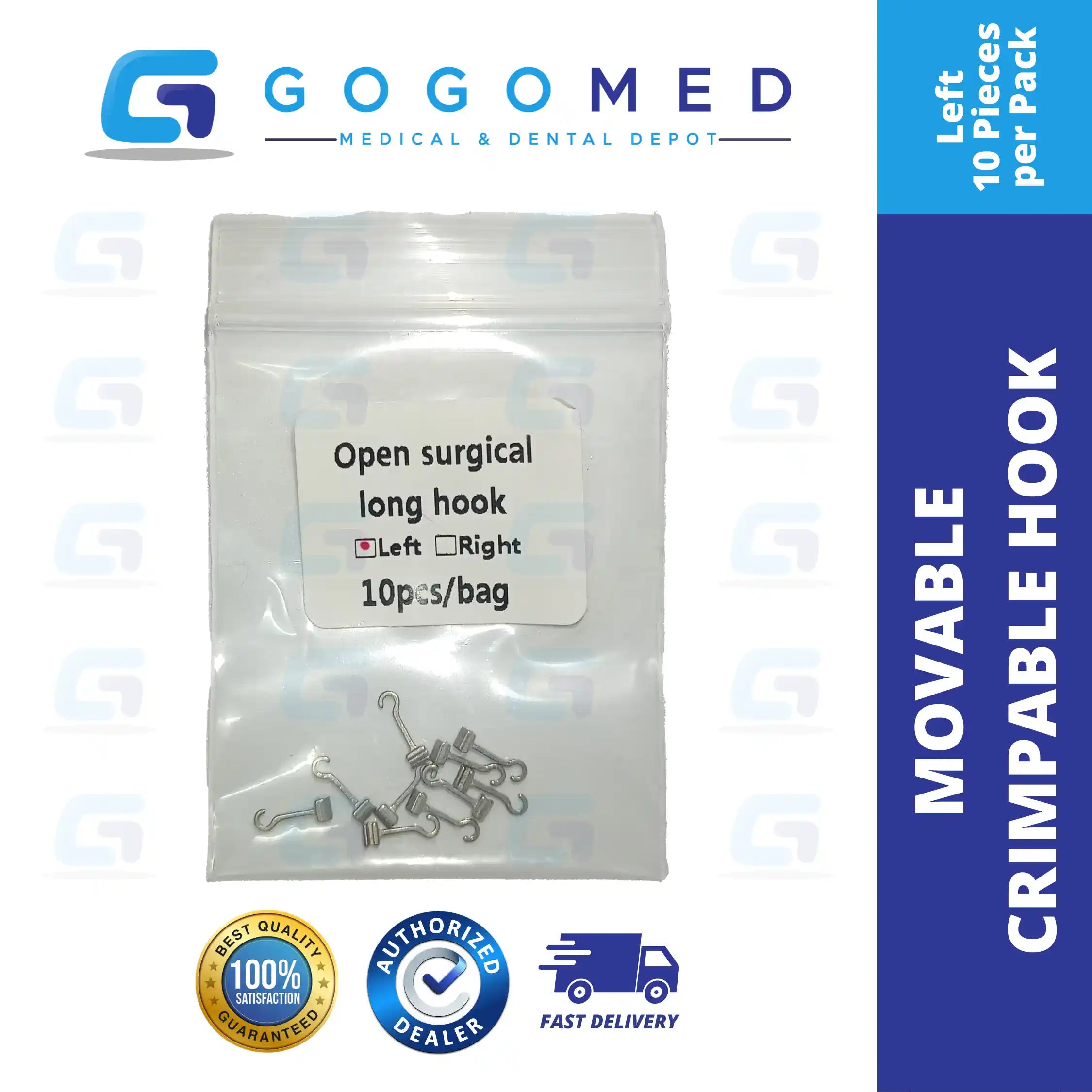 Movable Crimpable Hook (Left/Right)