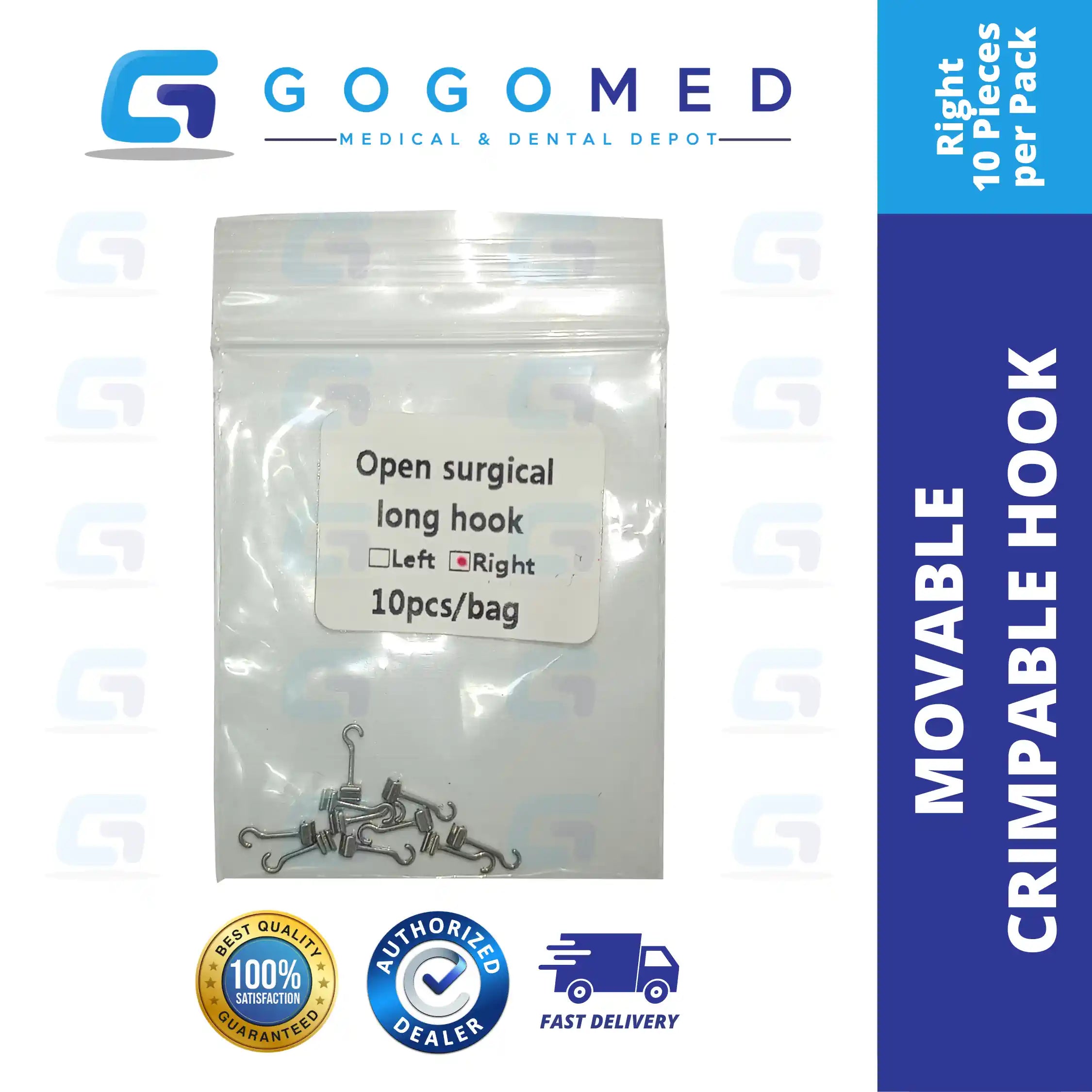 Movable Crimpable Hook (Left/Right)