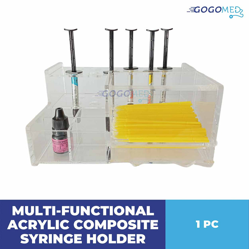 Multi-Function Acrylic Composite Syringe Holder