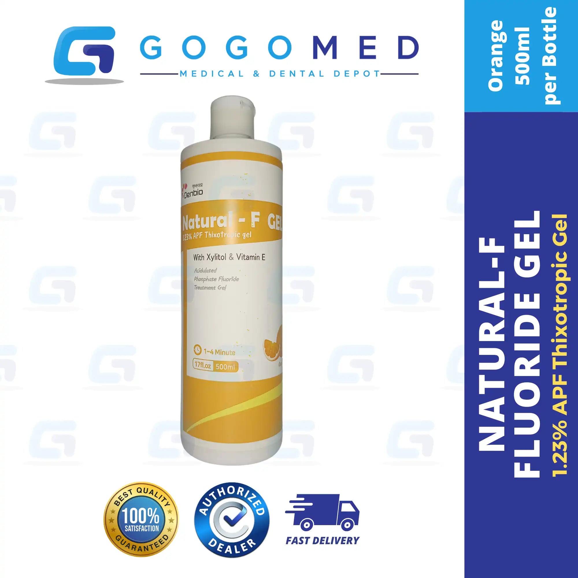 MARK3 APF Fluoride Gel 1.23% – Thixotropic, 17 Oz (500ml) Bottle – Exp 01/2027 – Made In USA