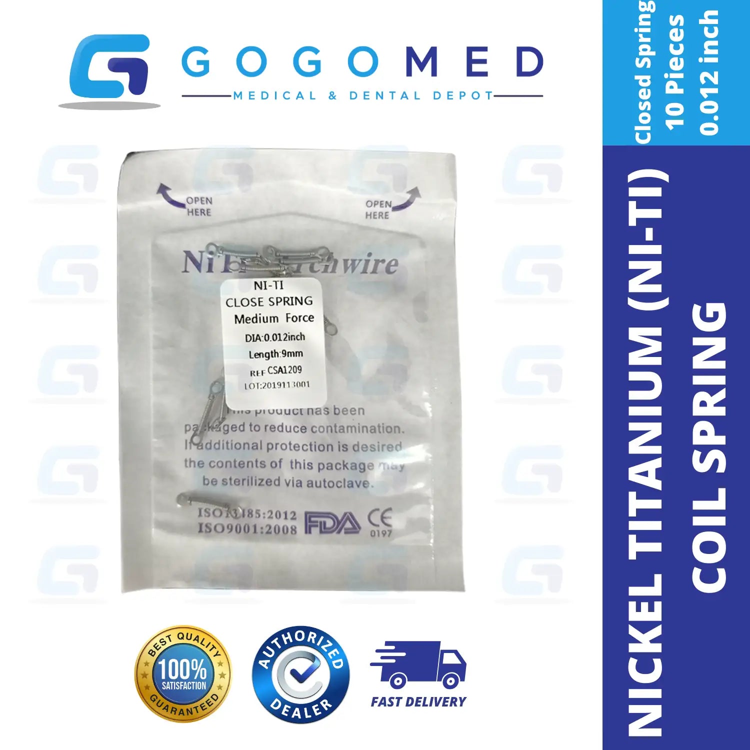 NiTi Coil Spring - Open/Closed Springs