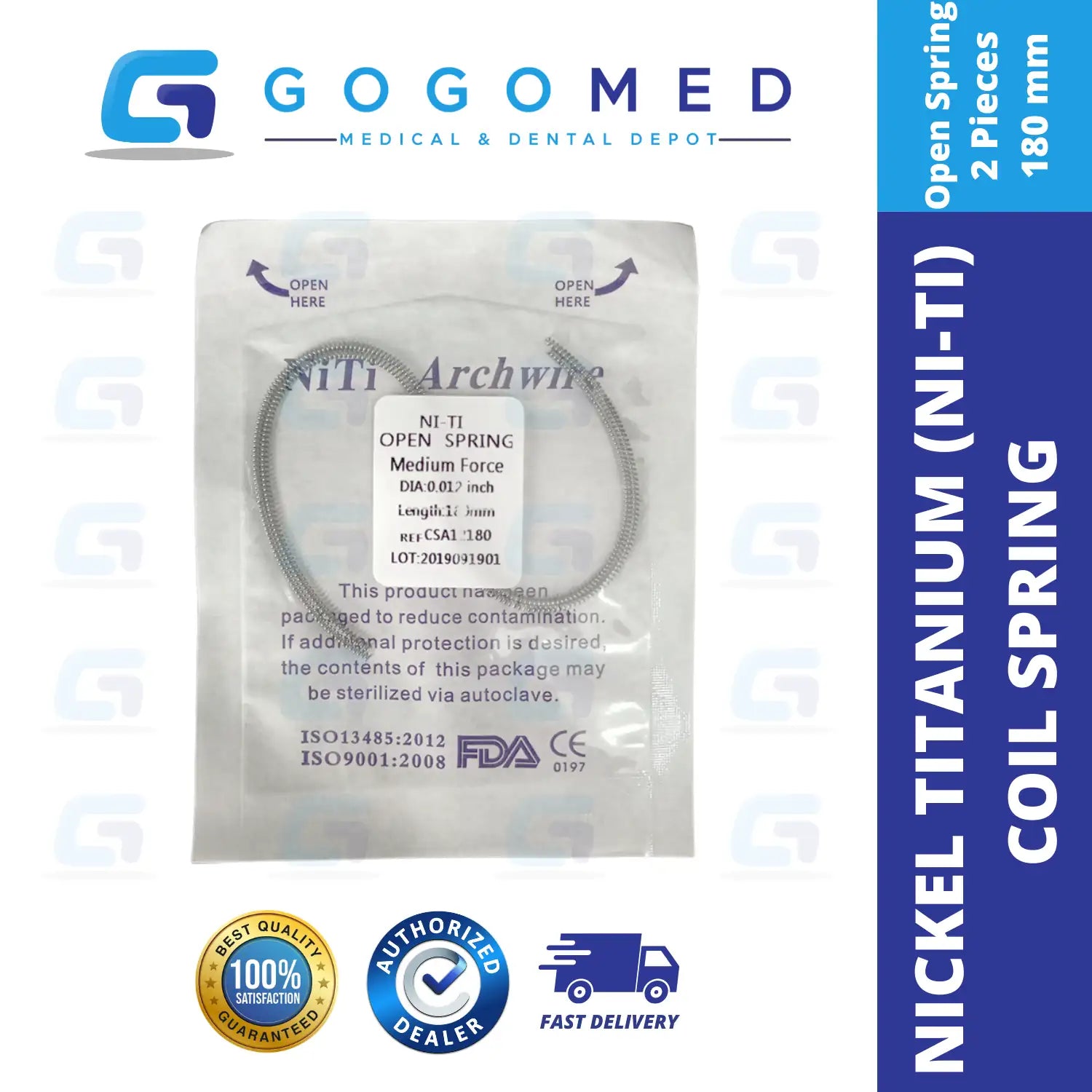 NiTi Coil Spring - Open/Closed Springs