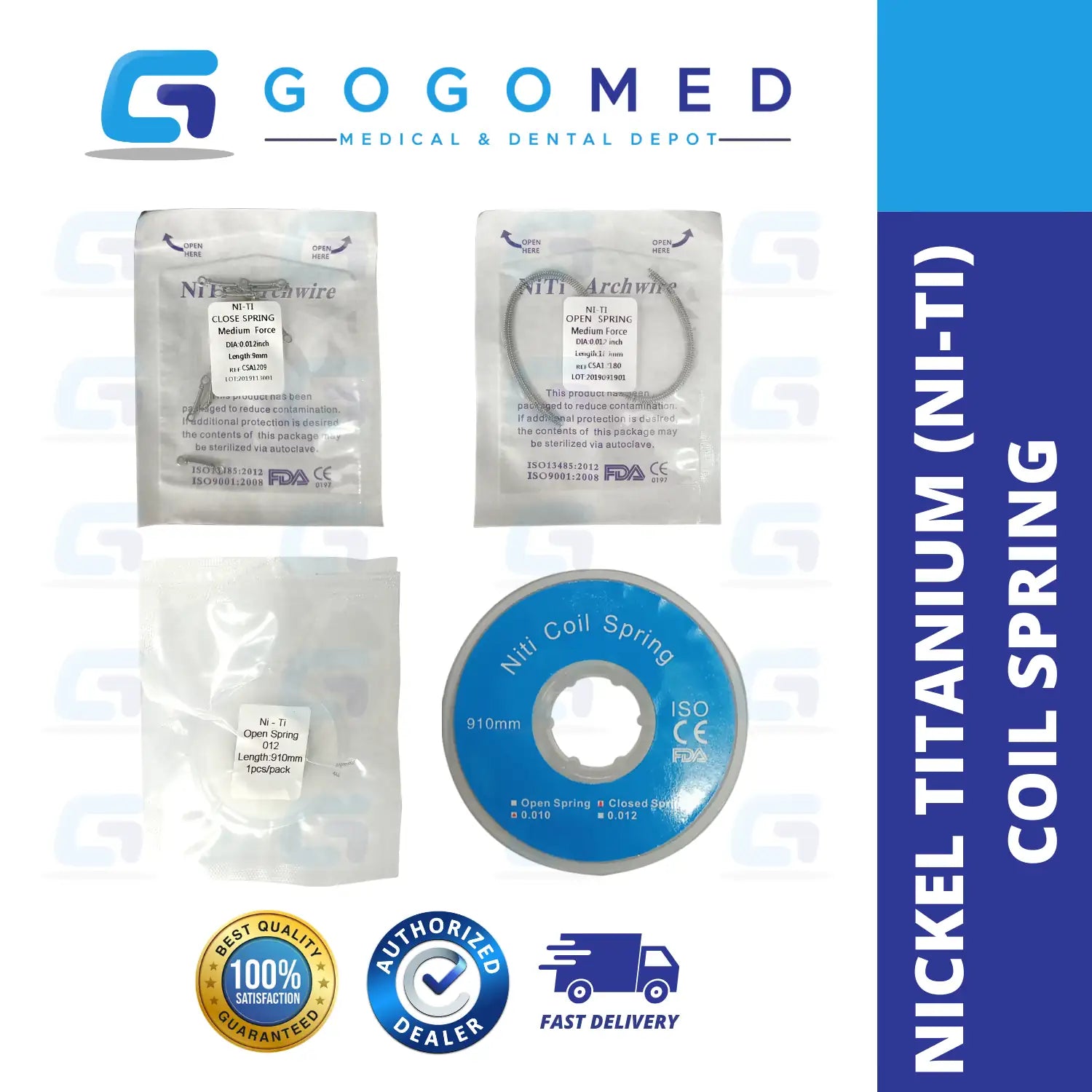 NiTi Coil Spring - Open/Closed Springs