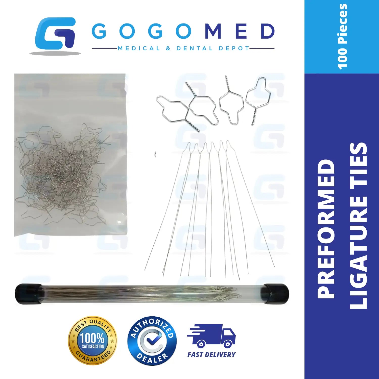 Preformed Ligature Ties 100 Pieces