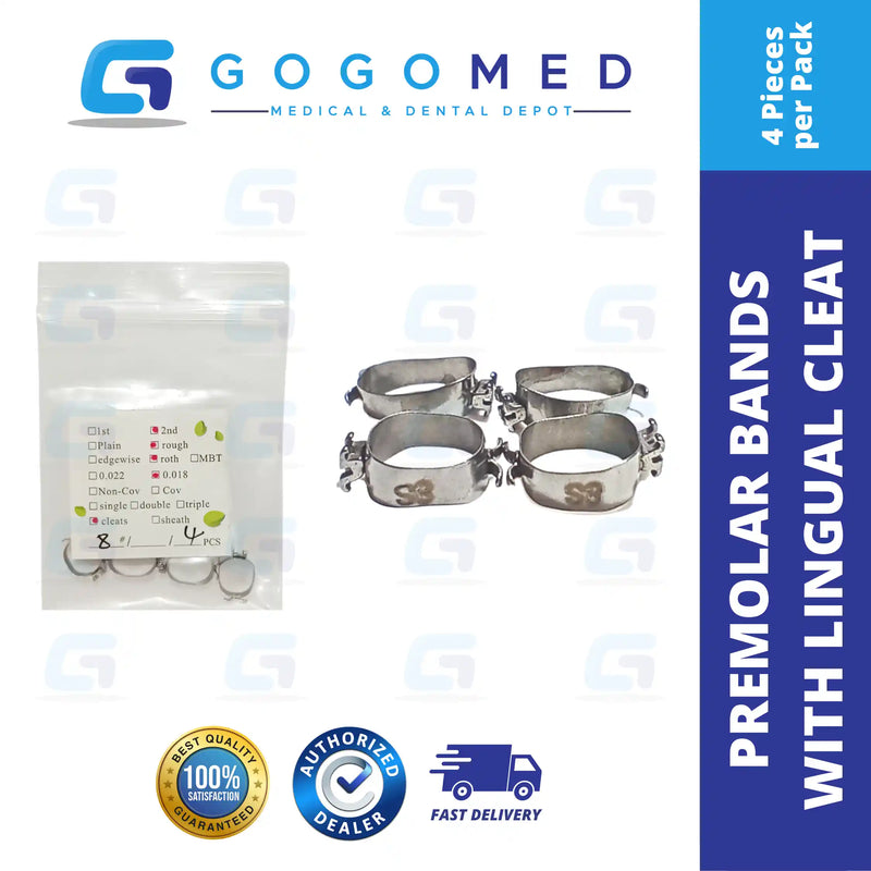 Premolar Band Roth Bracket With Lingual Cleat
